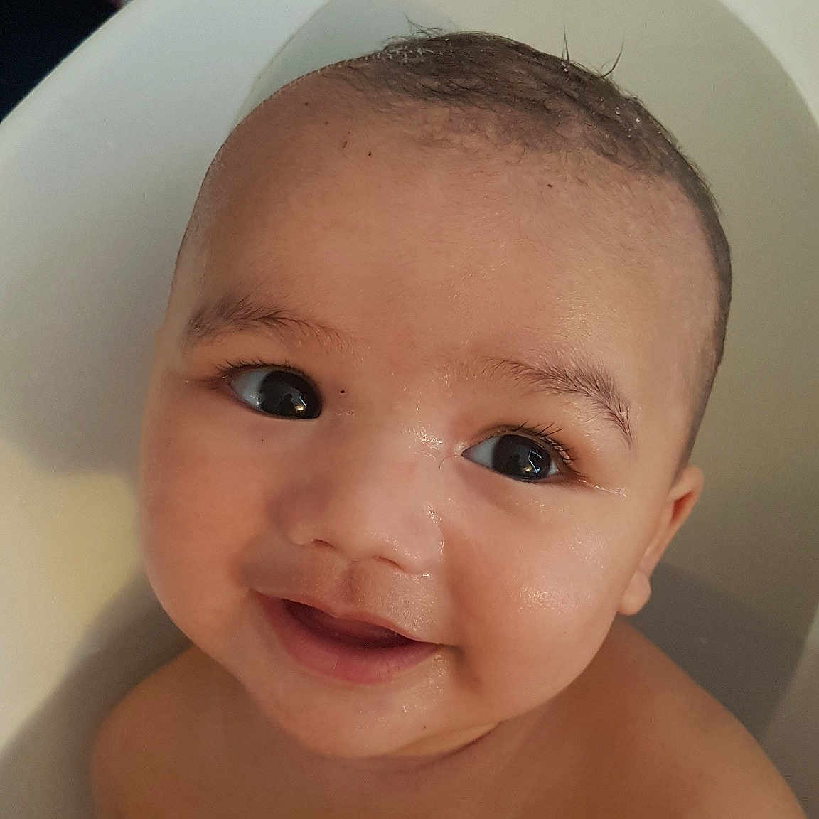 Aslan joined the competition — help win amazing prizes! bathing, cheek, child, chin, close_up, ear, eye, eyebrow, face, forehead, head, infant, iris, lip, mouth, nose, person, skin, smile, toddler
