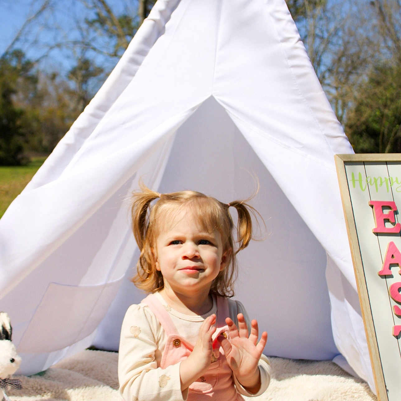 Emerson is registered to the contest to win money with this photo: accessories, architecture, bodypart, building, camping, child, face, female, finger, girl, hand, head, jewelry, necklace, outdoors, person, photography, portrait, shelter, tent