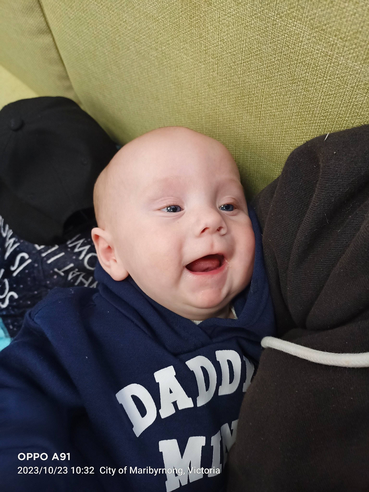 Ryder joined the competition — help win amazing prizes! baby, baby_products, baby_toddler_clothing, car_seat, cheek, child, comfort, eye, eyebrow, fashion_accessory, happy, linens, outerwear, person, selfie, sitting, sleeve, smile, t_shirt, textile