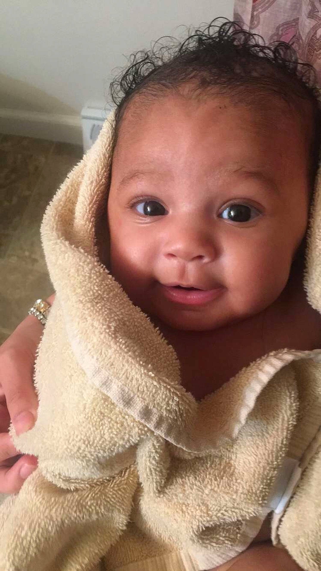 Milani joined the competition — help win amazing prizes! brown_hair, cheek, child, child_model, face, girl, head, human_hair_color, infant, iris, knitting, lip, nose, person, skin, smile, textile, toddler