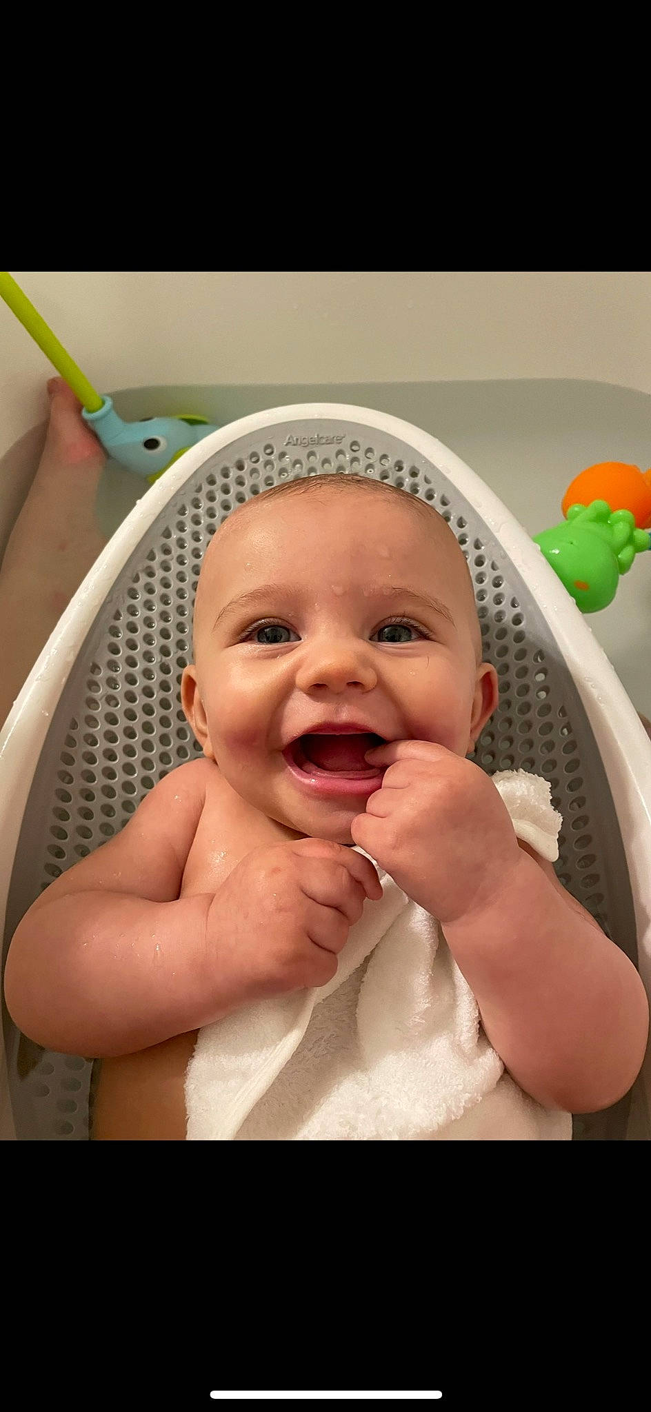 Kyah joined the competition — help win amazing prizes! baby, baby_laughing, cheek, comfort, eye, eyebrow, eyelash, facial_expression, fun, gesture, happy, headwear, iris, lip, mouth, nose, person, skin, smile, thumb