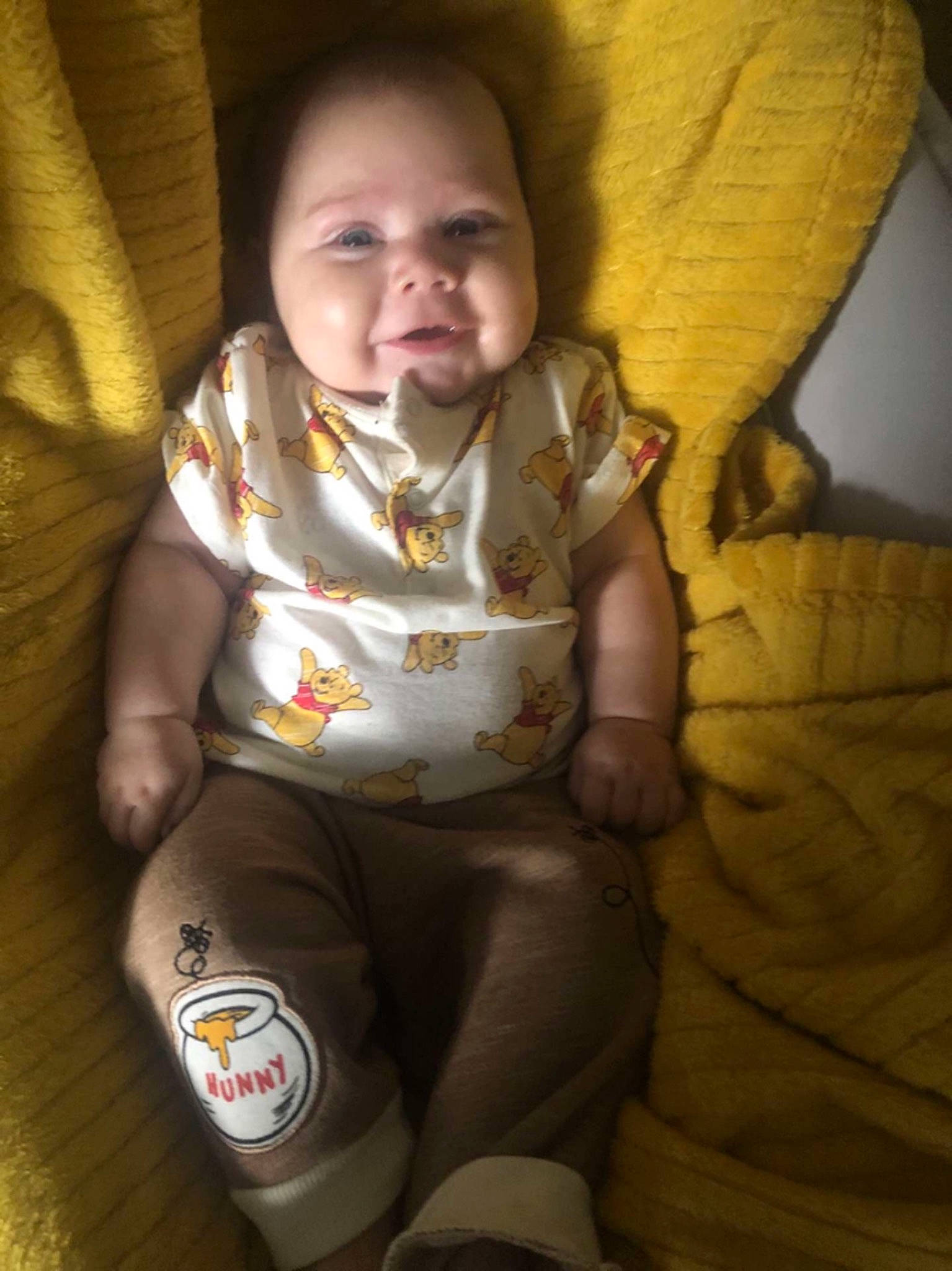 Oaklynn joined the competition — help win amazing prizes! arm, baby_toddler_clothing, cheek, chin, comfort, eye, face, facial_expression, hairstyle, hand, head, human_body, lip, mouth, neck, nose, organ, person, skin, sleeve