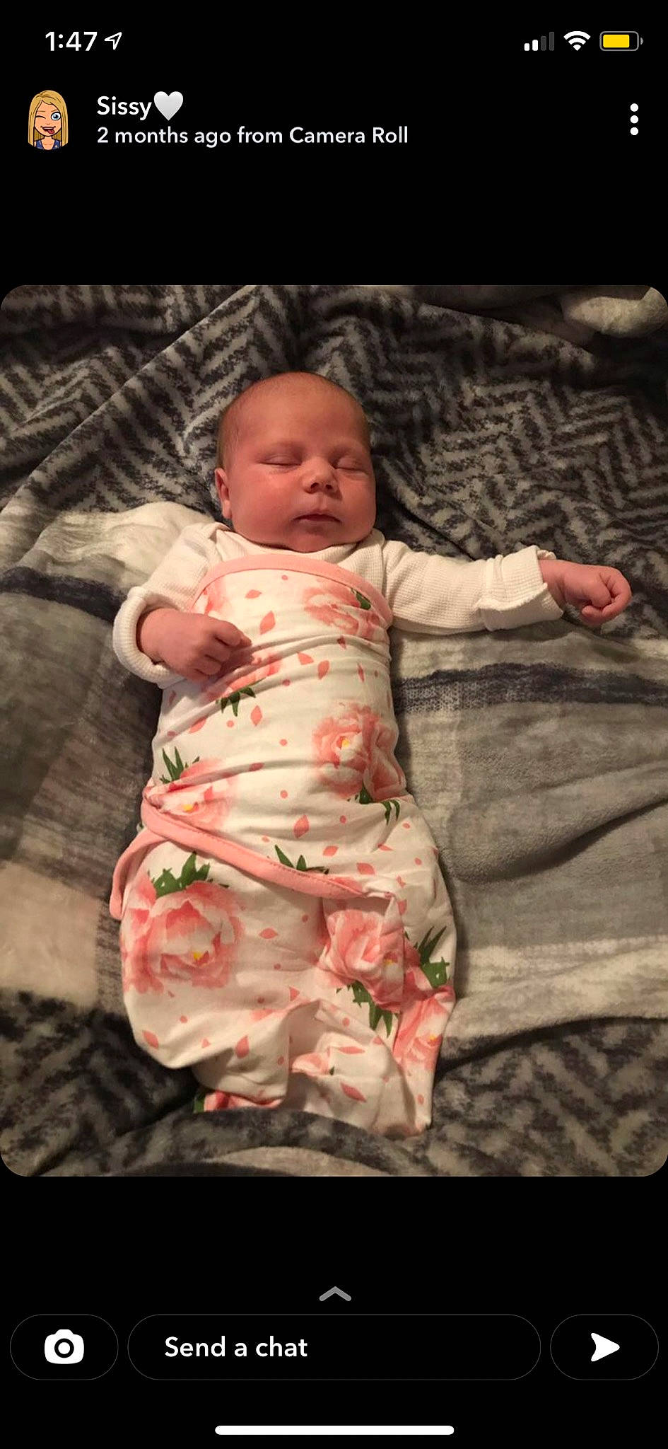 Oaklynn joined the competition — help win amazing prizes! baby, baby_products, baby_toddler_clothing, bedtime, cheek, child, comfort, darkness, eye, face, flash_photography, head, linens, mouth, nose, person, pink, skin, sleeve, textile