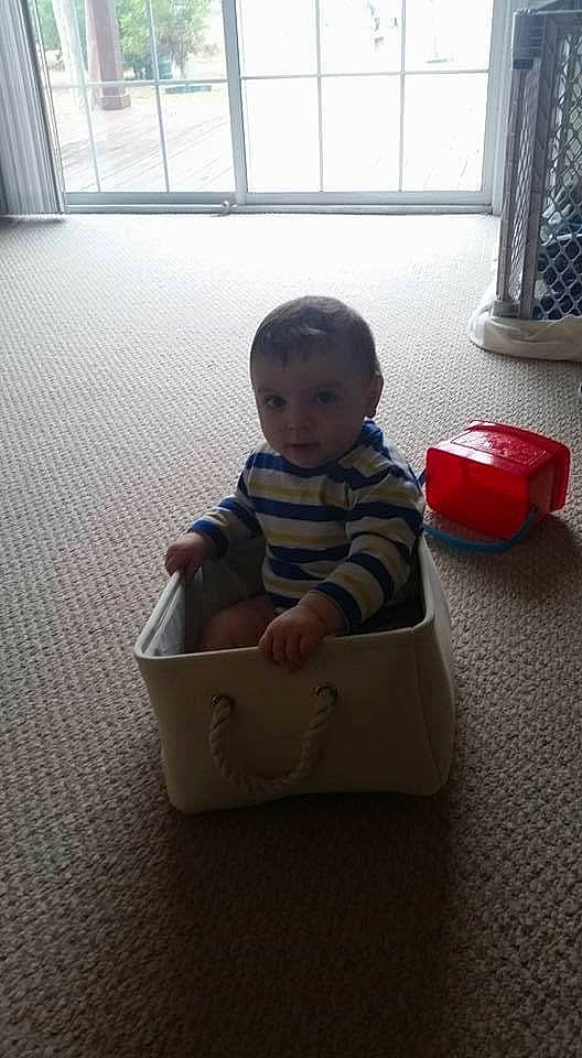 Brad-lee Hooper joined the competition — help win amazing prizes! baby, baby_products, baby_toddler_clothing, box, child, comfort, face, floor, flooring, fun, hardwood, person, plastic, play, room, sitting, toddler, vacation, window, wood