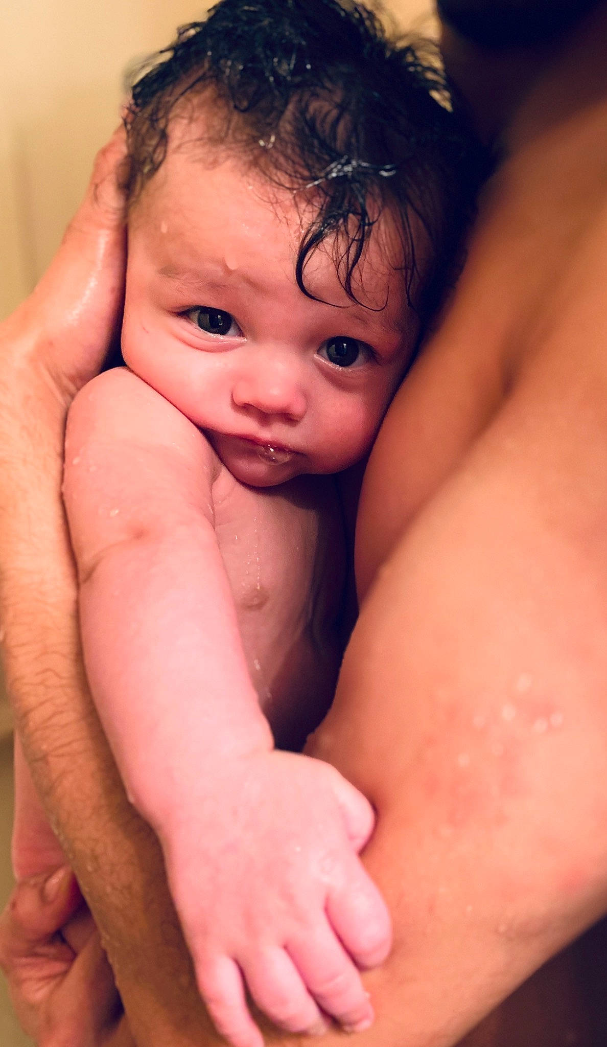 Tatum joined the competition — help win amazing prizes! baby, black_hair, cheek, child, close_up, face, finger, flesh, hand, lip, mouth, muscle, nose, person, photography, skin, stomach, toddler