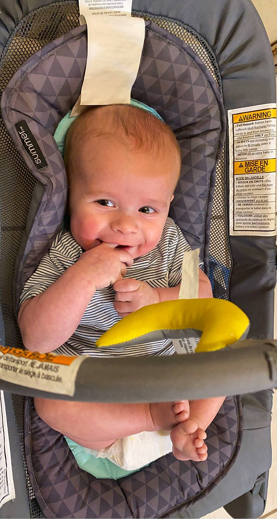 Maxton is registered to the contest to win money with this photo: baby, baby_carriage, baby_products, baby_safety, baby_toddler_clothing, chair, cheek, child, comfort, eye, facial_expression, finger, hairstyle, hand, iris, lap, mouth, person, product, skin