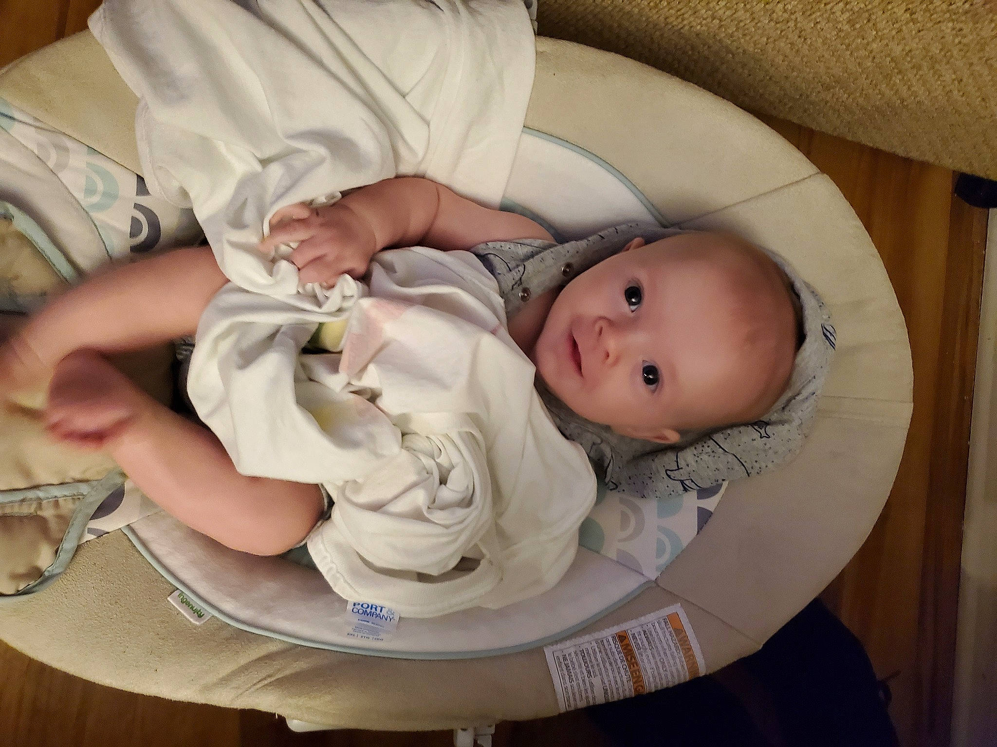 Johnny is registered to the contest to win money with this photo: baby, baby_products, baby_toddler_clothing, child, comfort, nail, person, serveware, tableware, toddler, wood