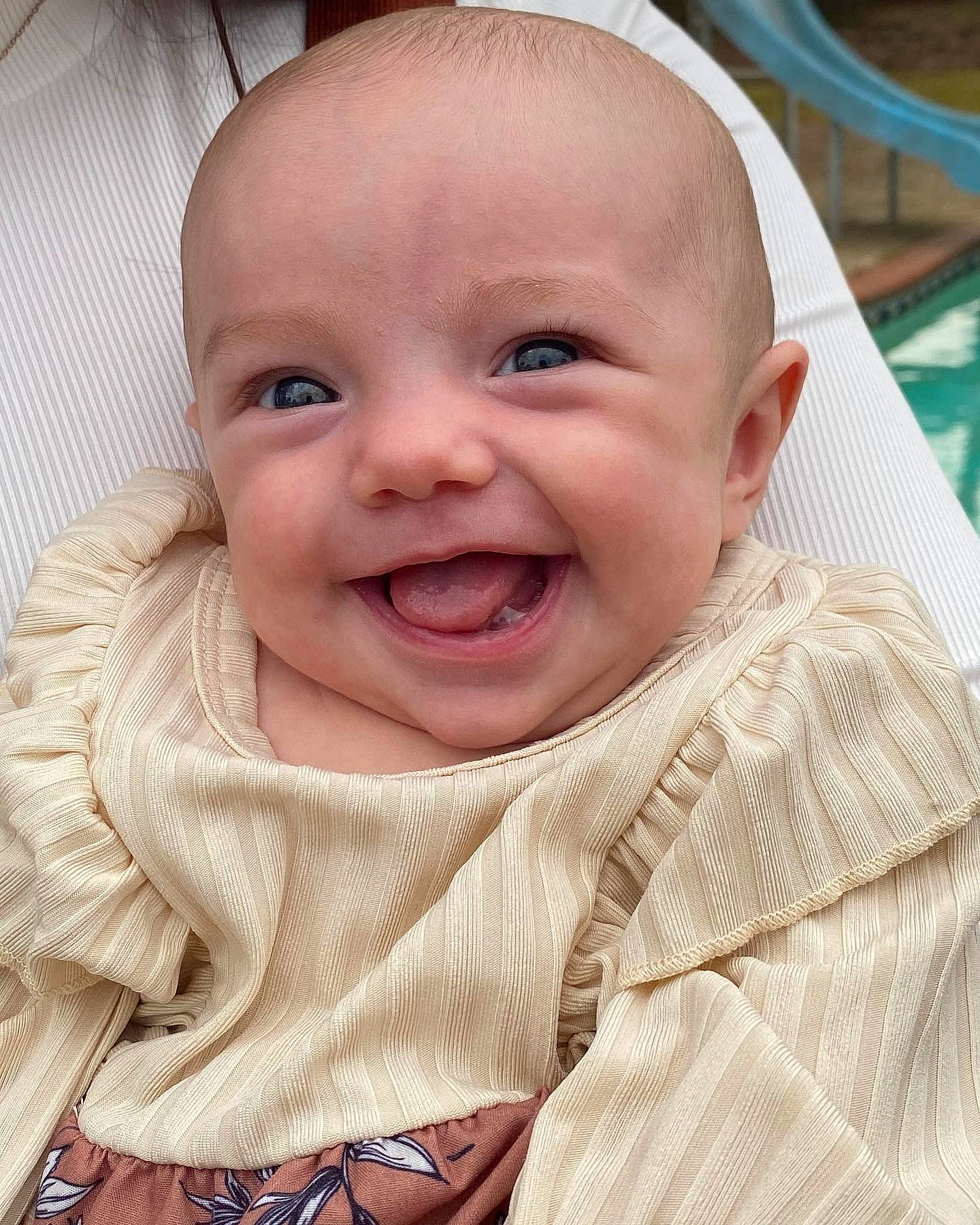 Adley joined the competition — help win amazing prizes! baby, baby_laughing, baby_products, baby_toddler_clothing, cheek, child, chin, comfort, eyelash, fun, happy, iris, joy, lip, mouth, nose, person, skin, sleeve, smile