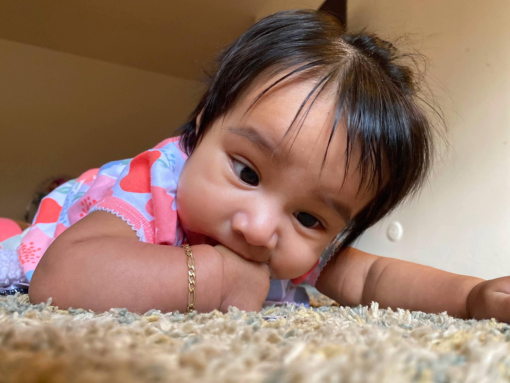 Alison is registered to the contest to win money with this photo: arm, baby, baby_toddler_clothing, cheek, chin, eye, facial_expression, finger, flash_photography, gesture, hand, happy, head, human_body, iris, lip, mouth, nose, person, skin