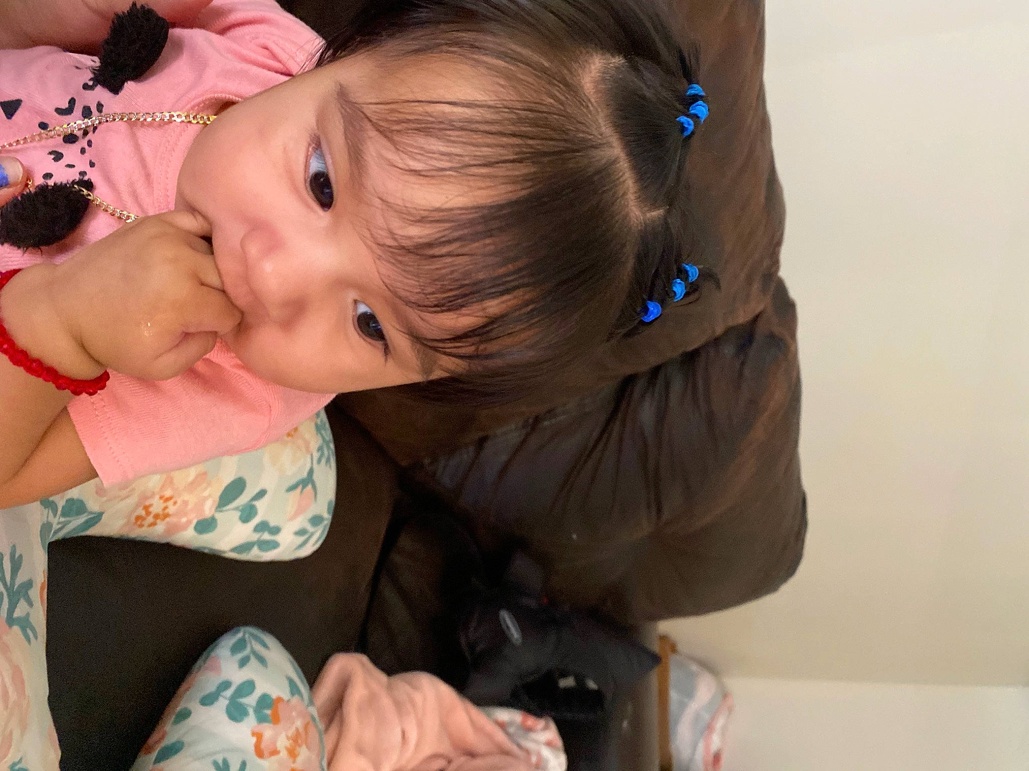 Alison is registered to the contest to win money with this photo: baby, baby_products, baby_toddler_clothing, cheek, child, comfort, ear, eyelash, finger, gesture, hair, happy, human_body, mouth, nail, neck, nose, person, skin, smile