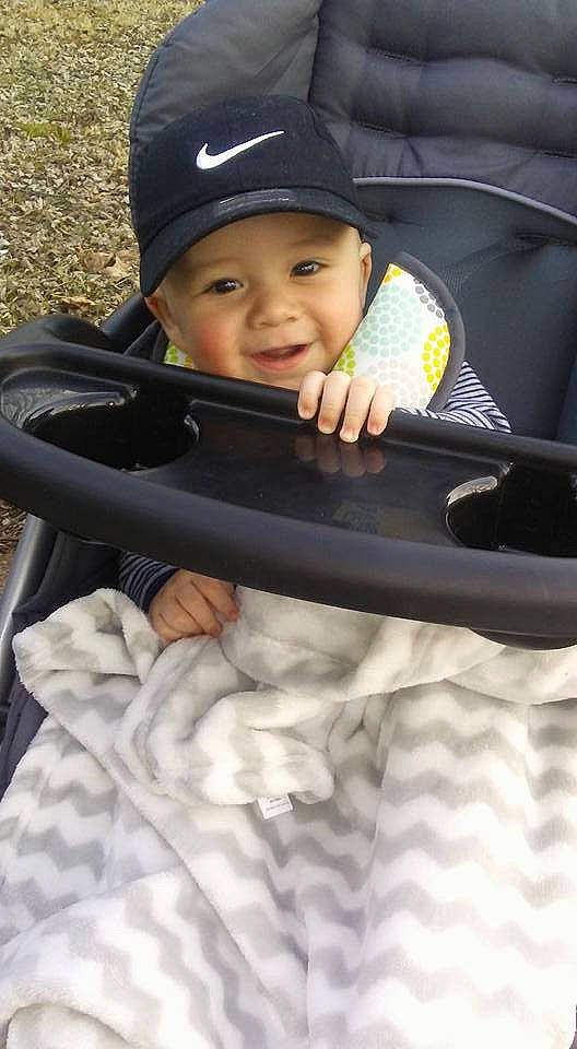 Jesiah joined the competition — help win amazing prizes! auto_part, baby, baby_carriage, baby_products, cap, child, headwear, person, product, smile, toddler