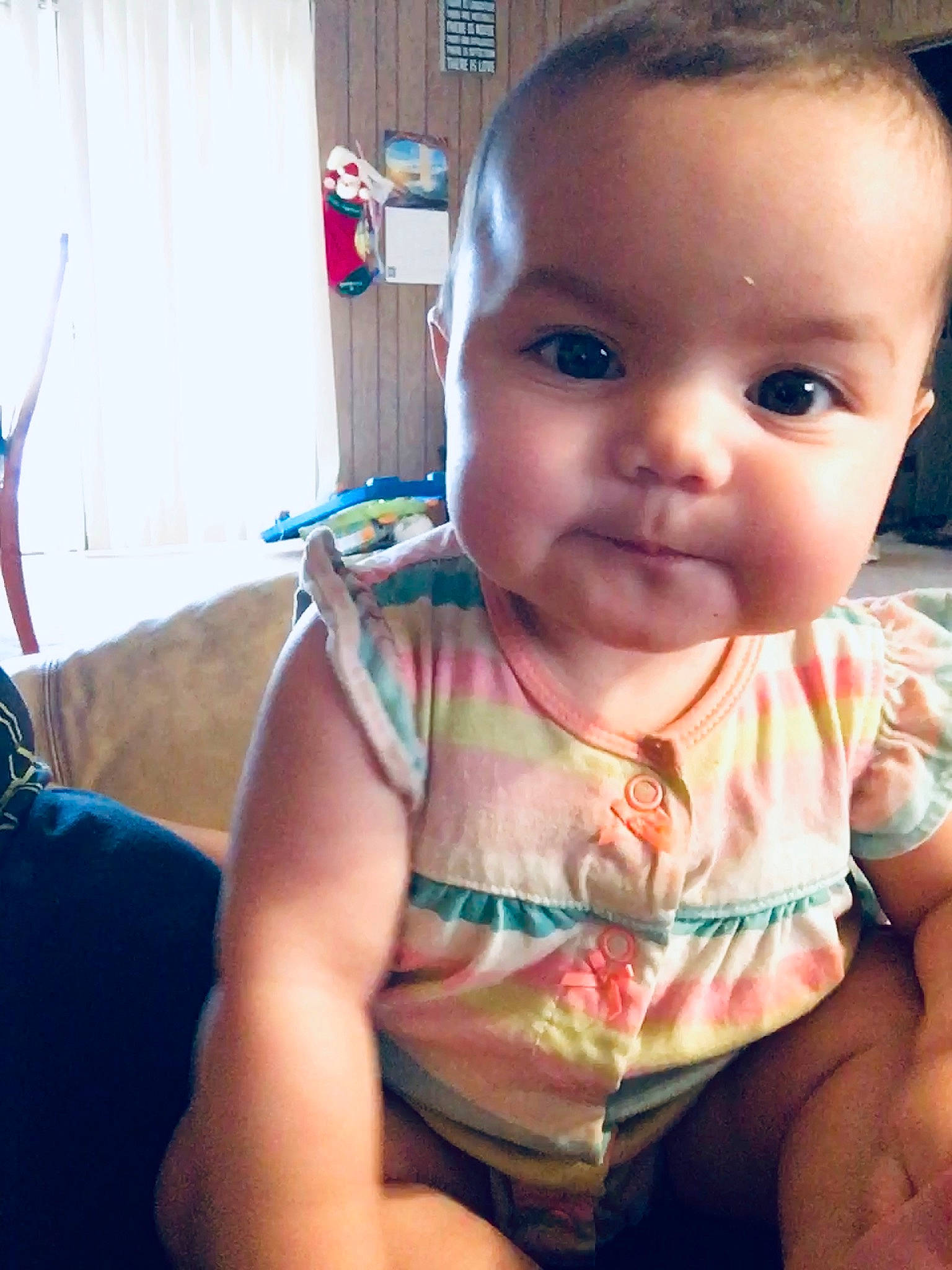 Heidi joined the competition — help win amazing prizes! baby, cheek, child, chin, cool, eye, face, forehead, hand, head, human, lip, mouth, neck, nose, people, person, sitting, skin, smile