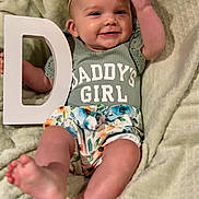 Coralee is registered to the contest to win money with this photo: baby, babylaughing, blanket, clothing, crying, cushion, face, happy, head, homedecor, newborn, person, photography, portrait, quilt, sad, shorts, sitting, smile, t_shirt