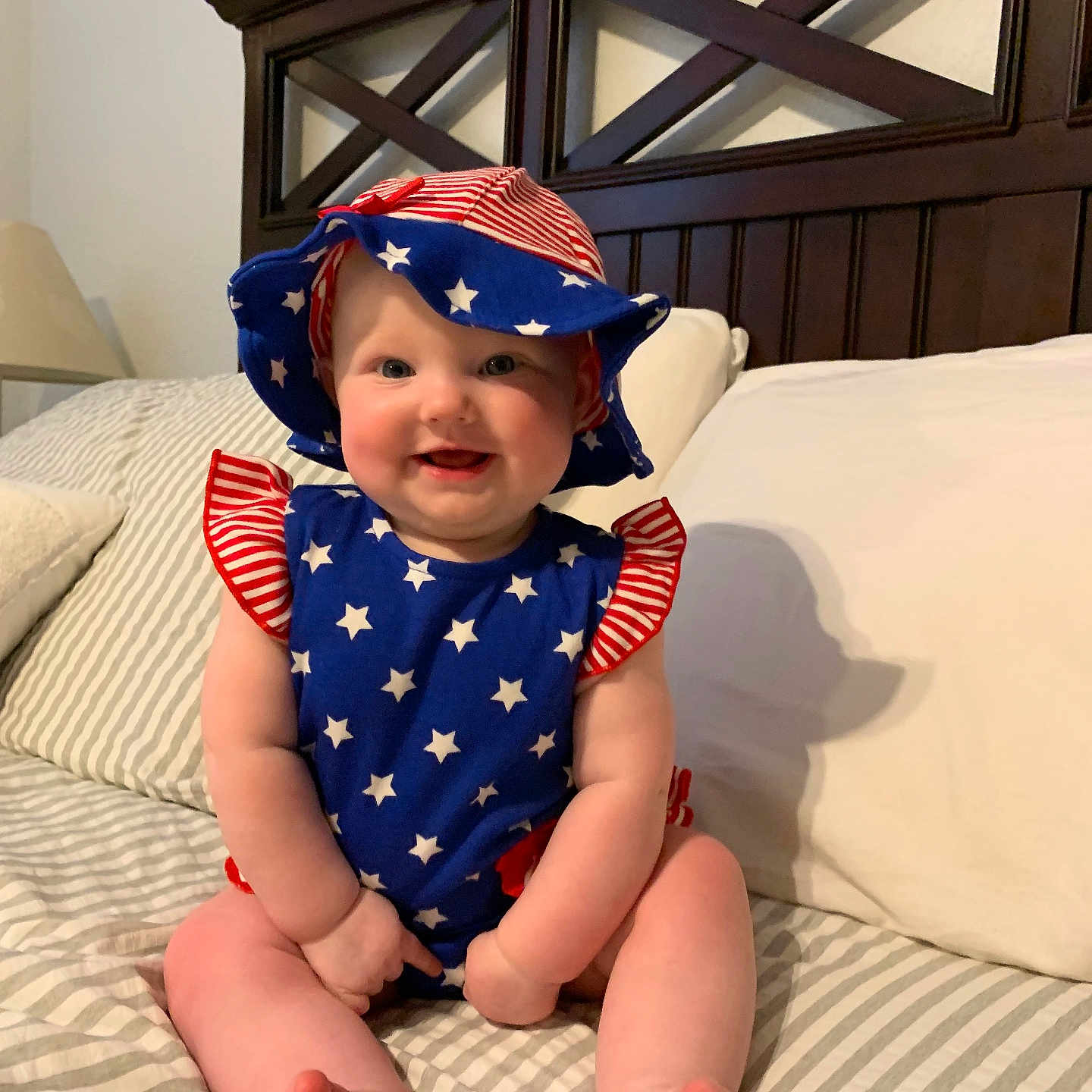 Danielle joined the competition — help win amazing prizes! baby, bed, bedroom, clothing, costume, couch, cushion, dress, face, furniture, hat, head, homedecor, indoors, person, photography, pillow, portrait, room, sitting