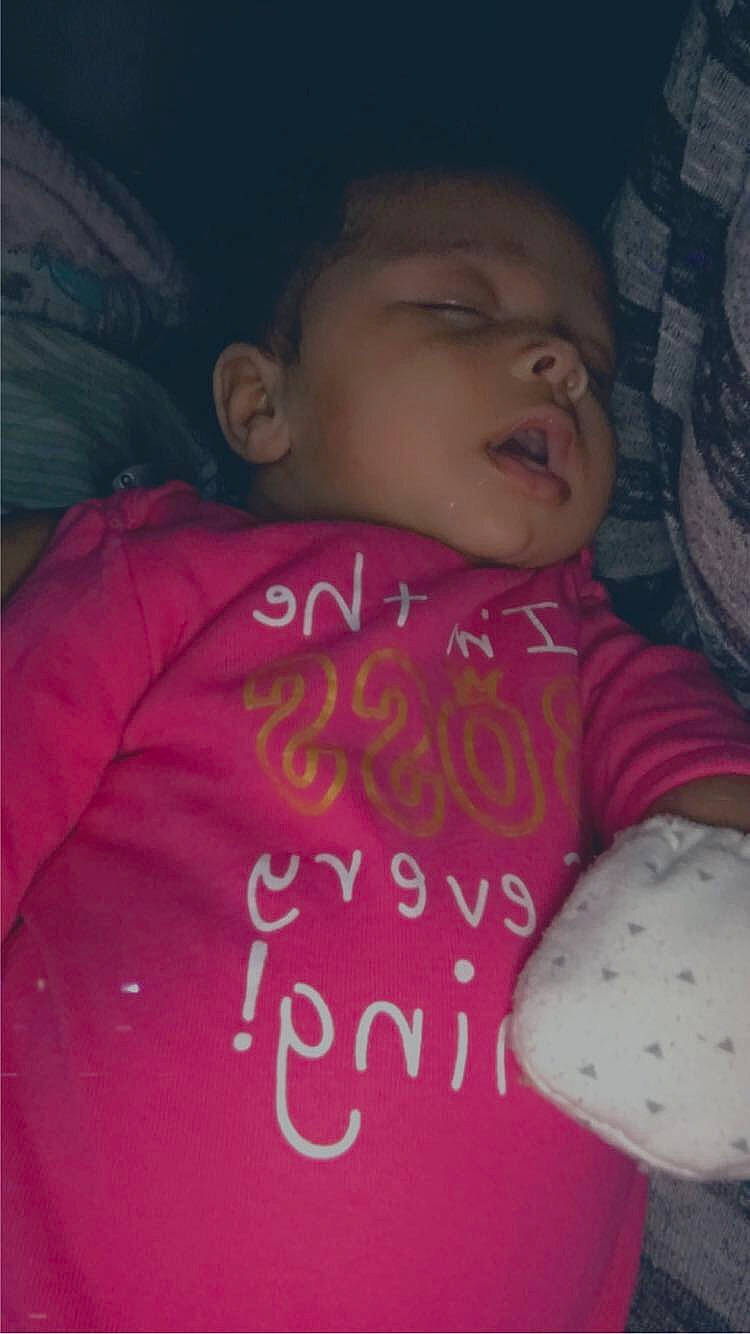 Sarayah joined the competition — help win amazing prizes! baby, bedtime, cheek, child, forehead, lip, nap, person, pink, skin, sleep, smile, toddler