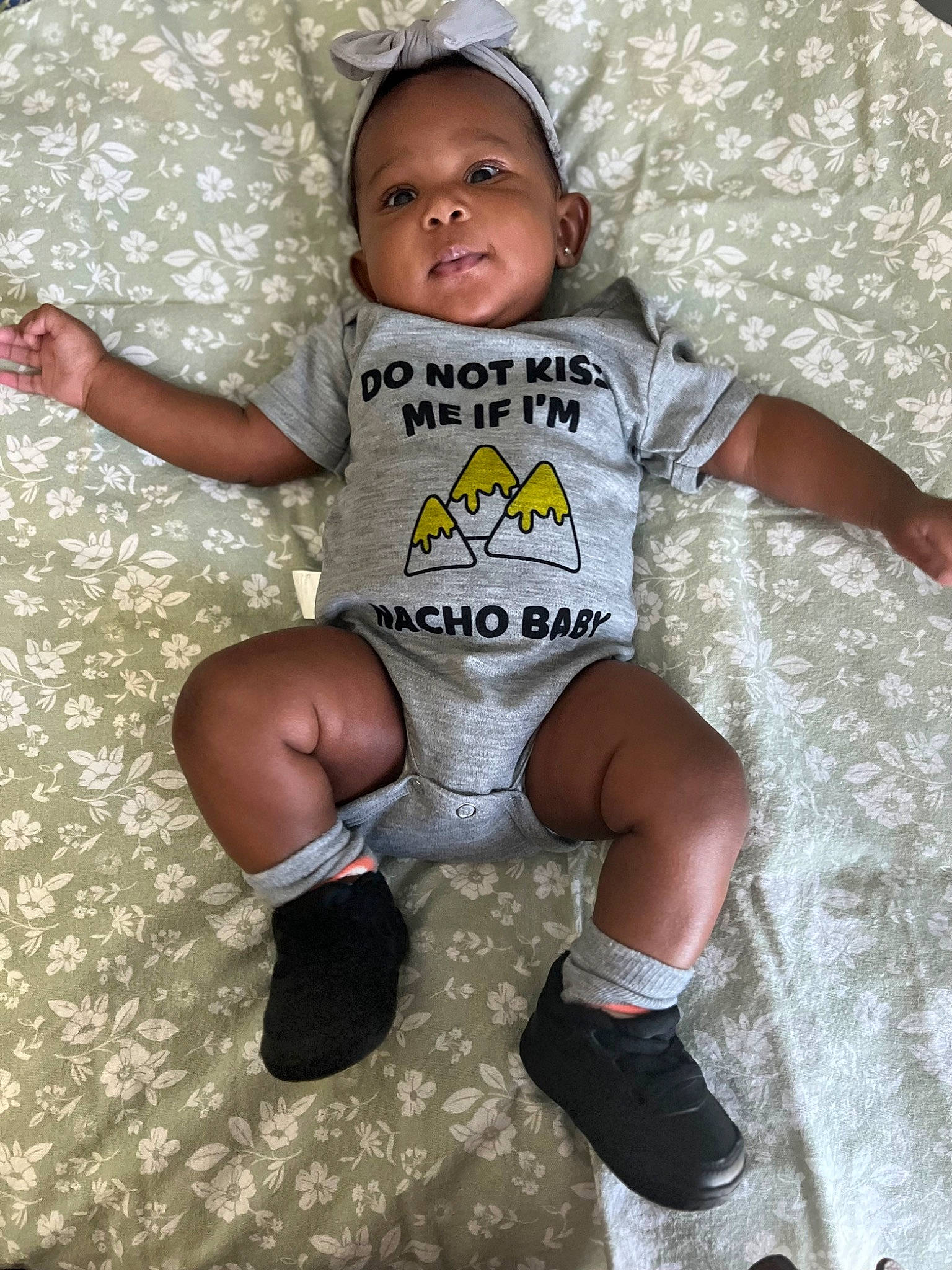 Anayah is registered to the contest to win money with this photo: baby, baby_products, baby_toddler_clothing, child, cool, finger, flash_photography, fun, happy, human_body, human_leg, knee, person, sitting, skin, sleeve, sock, t_shirt, thigh, thumb