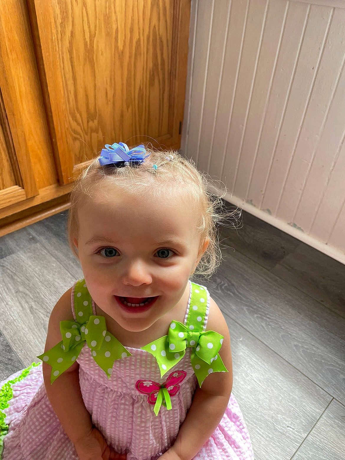 Nova joined the competition — help win amazing prizes! baby, baby_toddler_clothing, clothing, dress, eye, facial_expression, floor, flooring, fun, hairstyle, happy, headgear, iris, joy, person, pink, purple, skin, smile, sunglasses