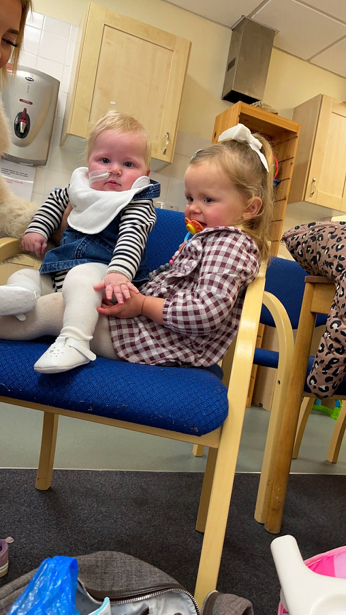 Tara-leigh joined the competition — help win amazing prizes! baby, baby_toddler_clothing, chair, child, comfort, door, event, flooring, fun, lap, leisure, person, picture_frame, refrigerator, room, sitting, sock, toddler, vacation, wood