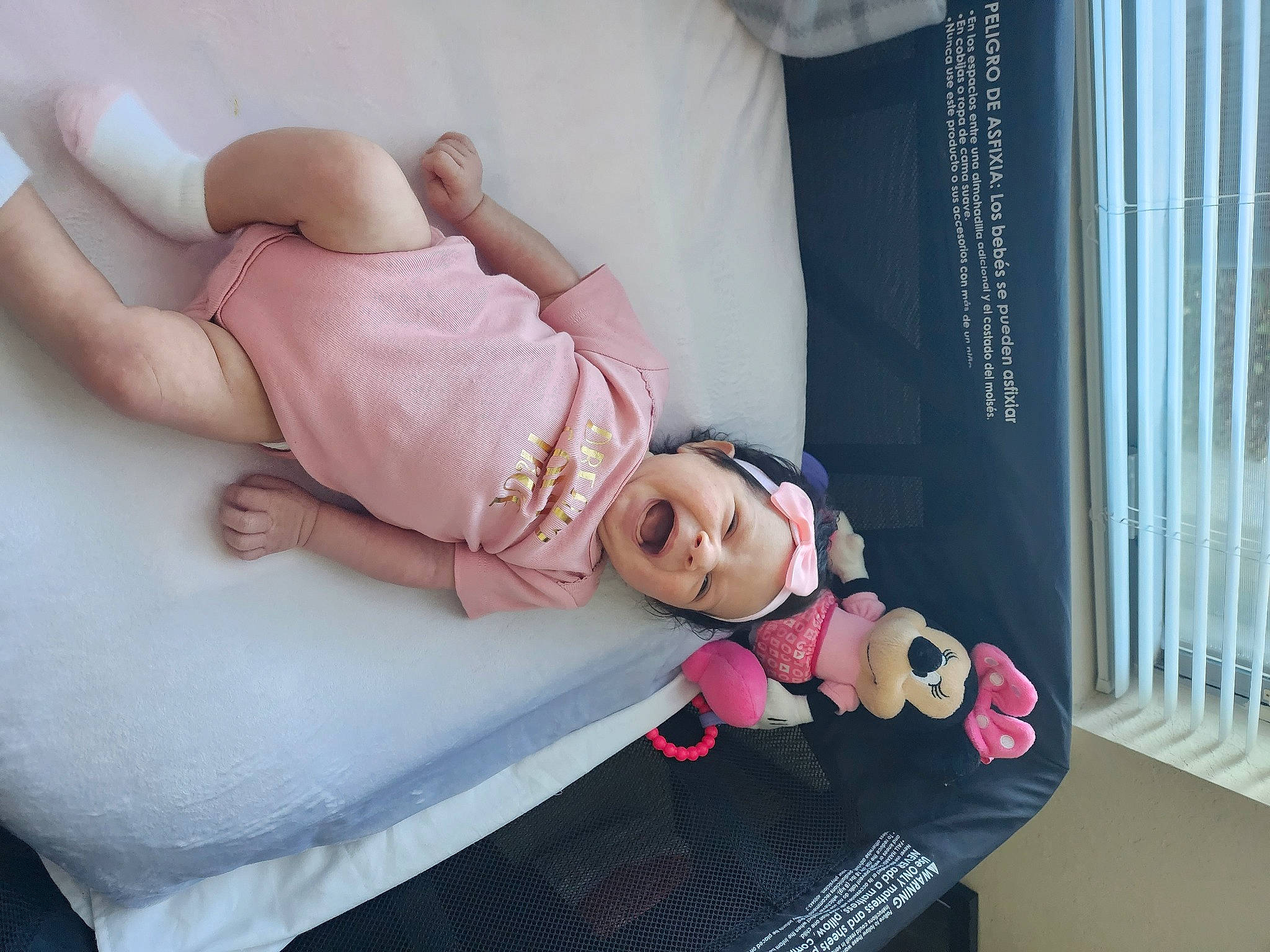 Natasha joined the competition — help win amazing prizes! baby, baby_toddler_clothing, child, comfort, curtain, eye, eyelash, headwear, human_body, human_leg, joint, knee, leg, person, pink, skin, sock, textile, thigh, toddler