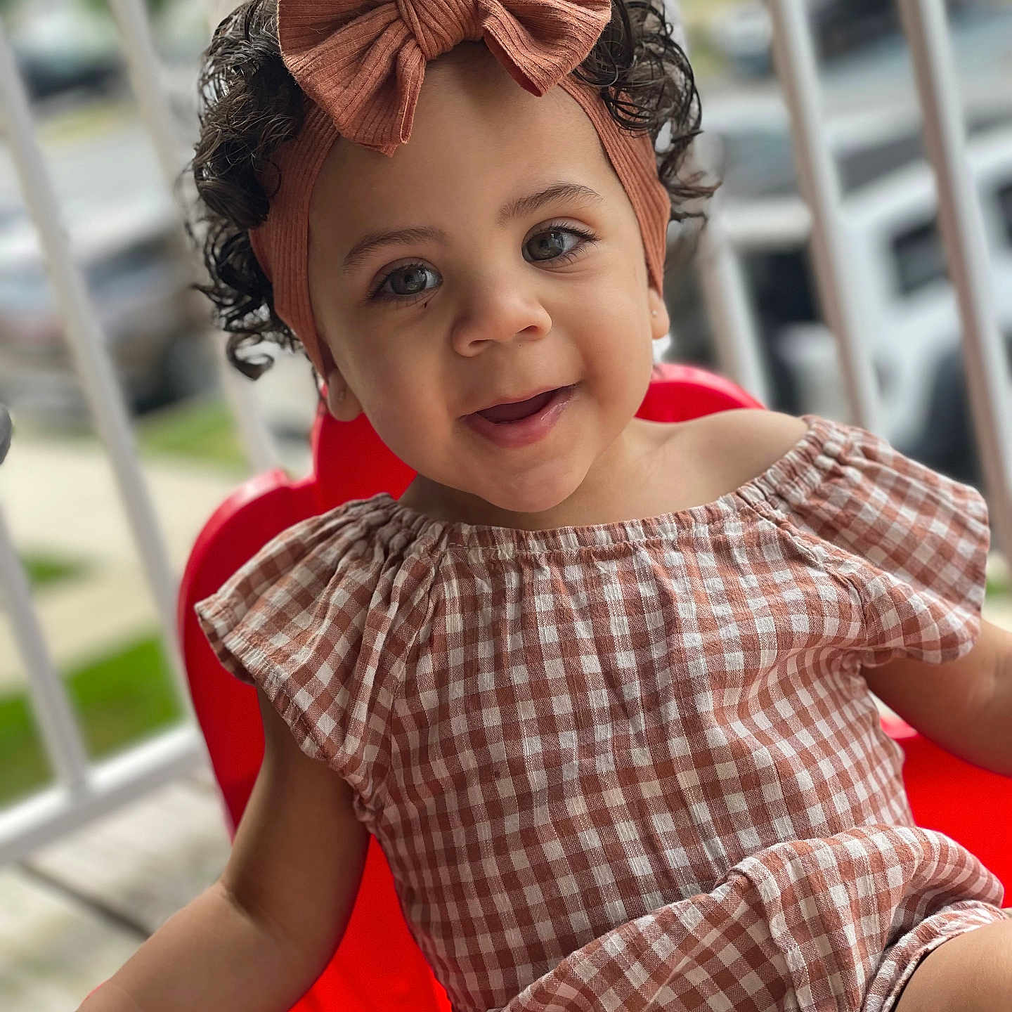 Jaelynn joined the competition — help win amazing prizes! accessories, bodypart, chair, child, clothing, dress, face, female, finger, girl, hair, hand, happy, head, person, photography, portrait, sitting, sleeve, smile
