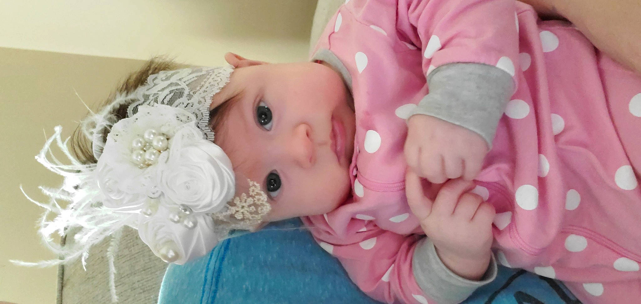 Adalee joined the competition — help win amazing prizes! baby, baby_products, baby_toddler_clothing, cheek, child, comfort, ear, eye, eyelash, finger, gesture, hand, happy, headwear, lip, nose, person, pink, skin, sleeve