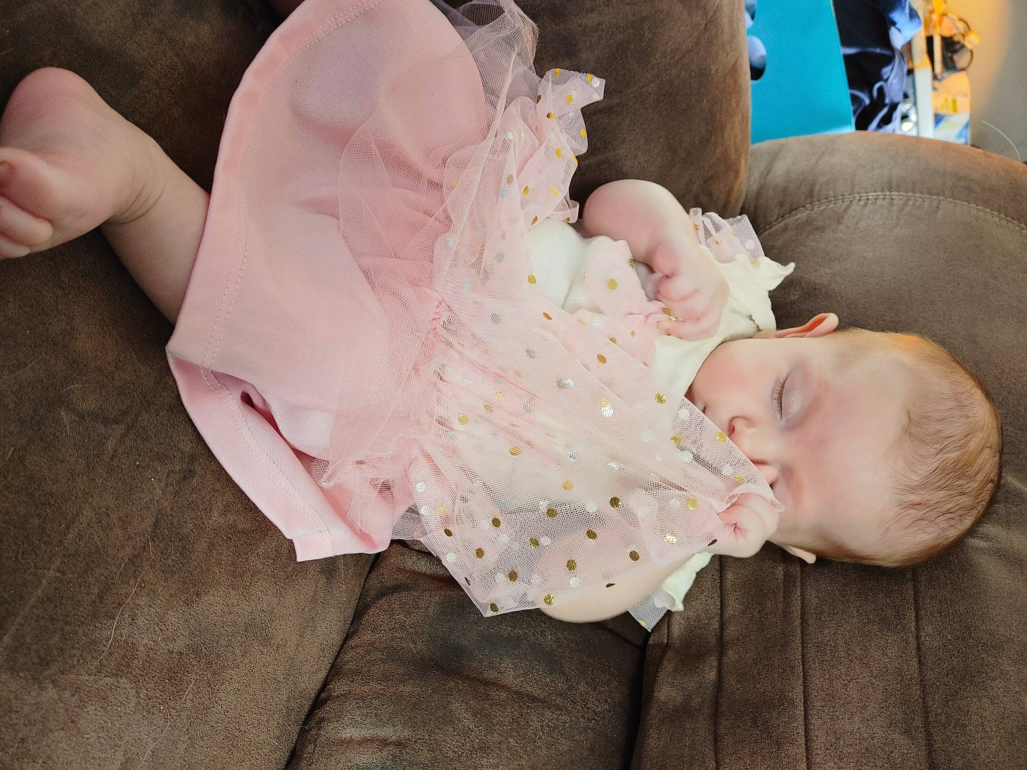 Vivien joined the competition — help win amazing prizes! baby, baby_products, baby_toddler_clothing, cheek, child, comfort, dress, fashion_accessory, finger, hand, happy, headgear, headpiece, iris, nail, person, petal, pink, sitting, skin