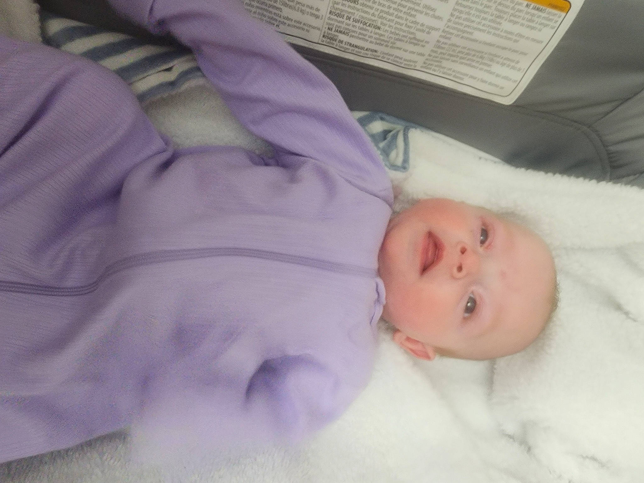 Jayceanna is registered to the contest to win money with this photo: baby, baby_products, baby_sleeping, baby_toddler_clothing, bedtime, cheek, child, childbirth, comfort, eyelash, hat, linens, nap, nose, person, purple, room, skin, sleep, textile