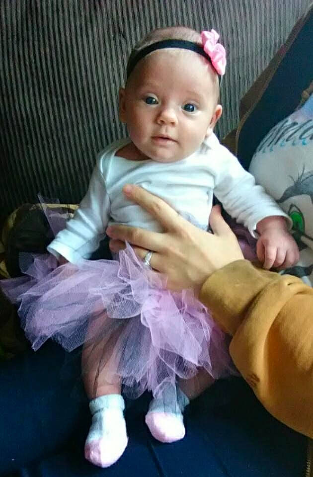 Gracelynn Bessinger is registered to the contest to win money with this photo: ballet_tutu, child, costume, day, fun, girl, hair_accessory, head, infant, iris, leg, person, pink, product, purple, skin, toddler