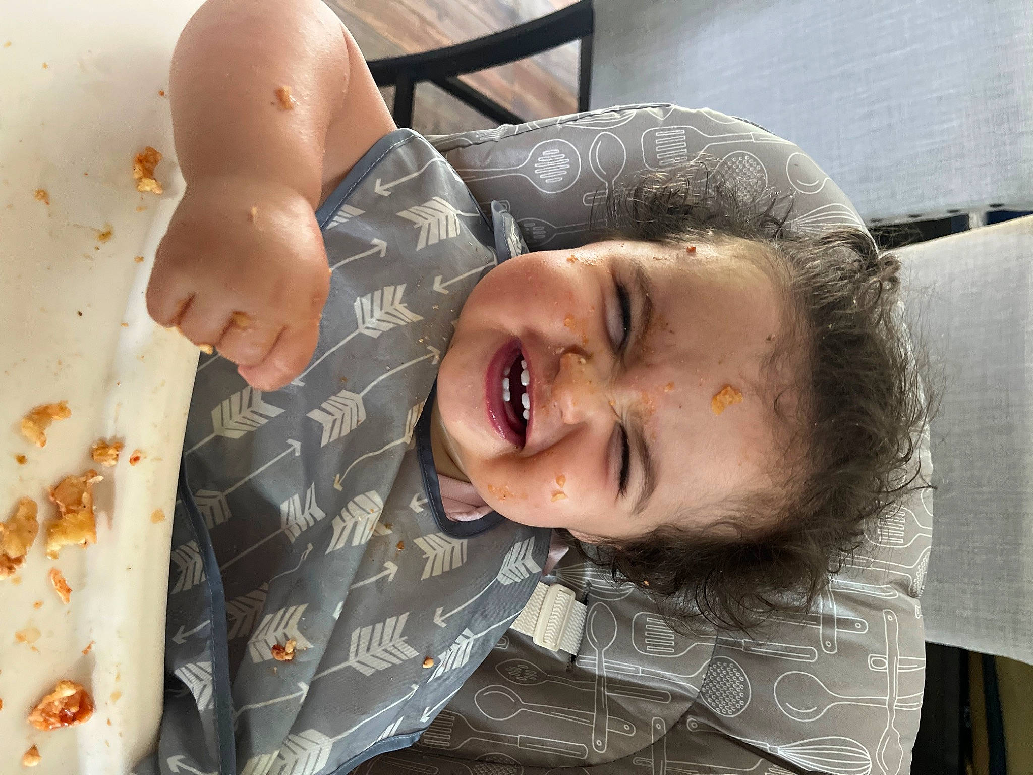 Arden is registered to the contest to win money with this photo: cheek, chin, ear, eye, eyebrow, face, hair, happy, head, iris, jaw, lip, mouth, neck, nose, person, skin, sleeve, smile, toddler