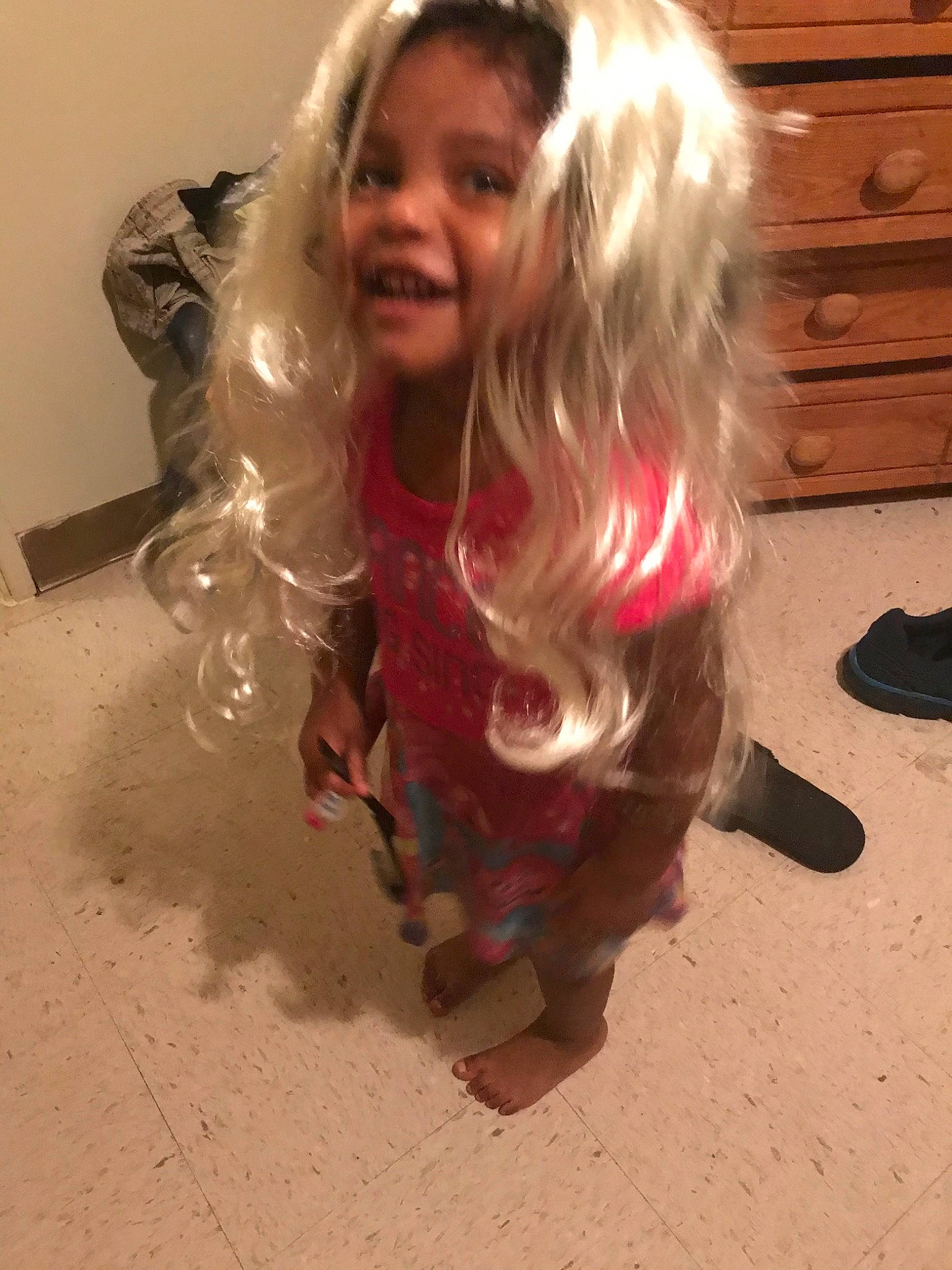 Amaya Laila Alvarado joined the competition — help win amazing prizes! blond, hair, hair_coloring, hairstyle, joy, long_hair, person, pink, wig