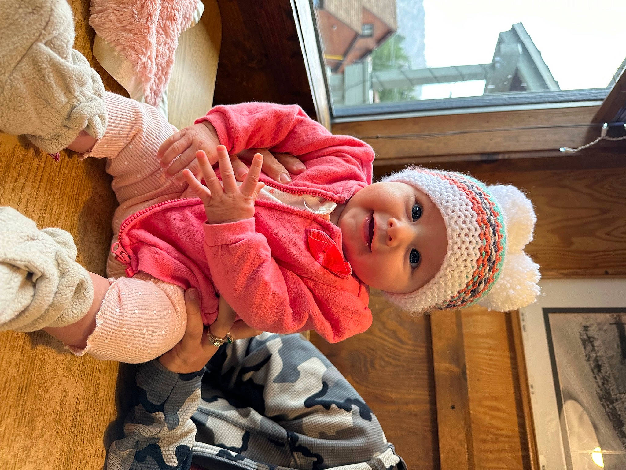 Blythe joined the competition — help win amazing prizes! baby, baby_toddler_clothing, cheek, child, eye, foot, fun, gesture, happy, hat, head, headwear, human_leg, joy, nail, person, pink, skin, smile, thumb