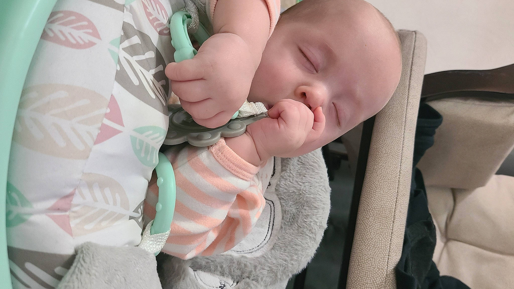 Charlotte is registered to the contest to win money with this photo: baby, baby_products, baby_safety, baby_sleeping, baby_toddler_clothing, bedtime, cheek, child, comfort, eyelash, gesture, linens, mouth, nail, pattern, person, skin, sleeve, textile, thumb