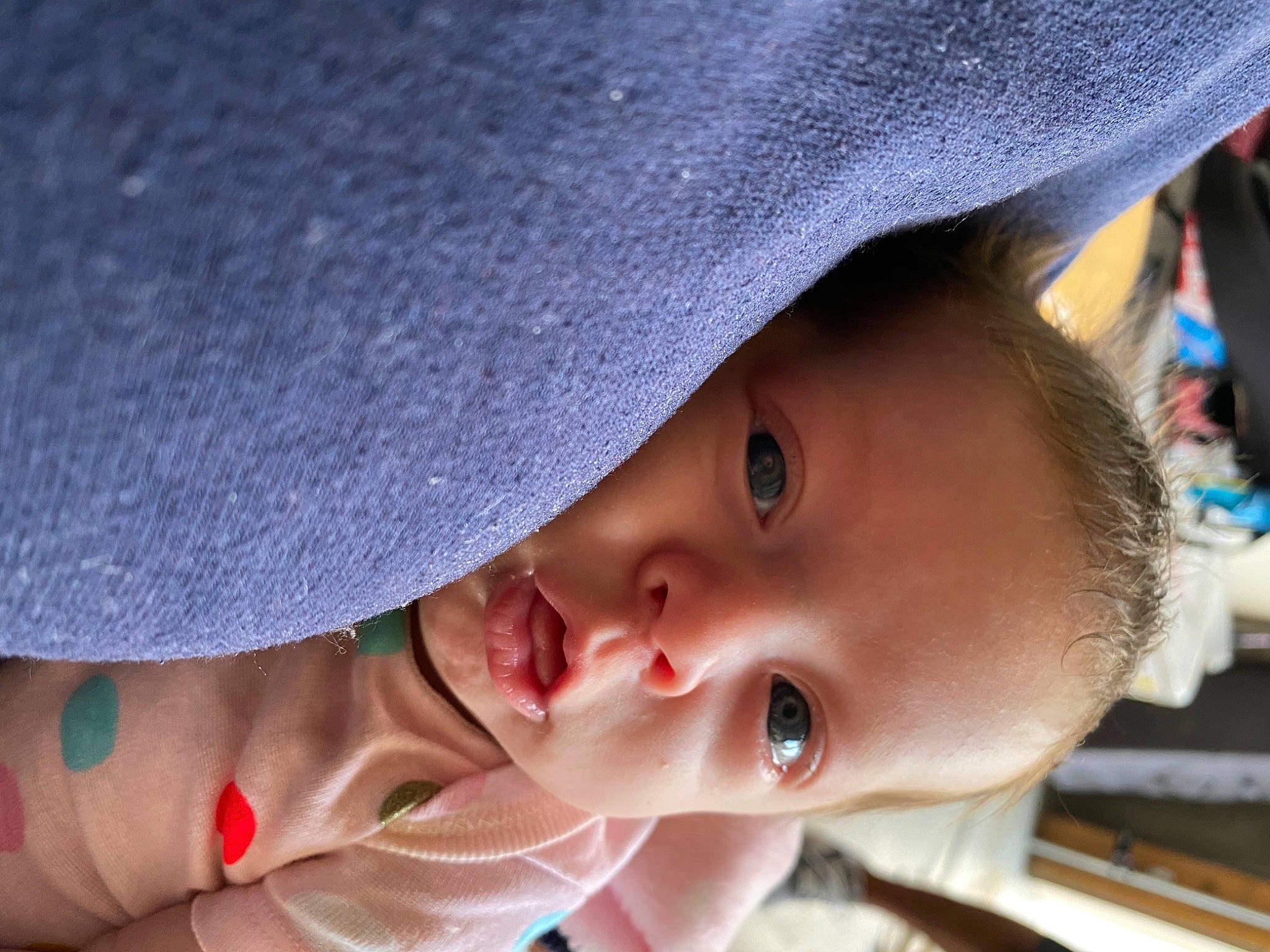 Katalina is registered to the contest to win money with this photo: baby, cap, cheek, child, chin, eye, face, fashion_accessory, hat, head, headgear, lip, mouth, nose, person, skin, smile, sun_hat, toddler