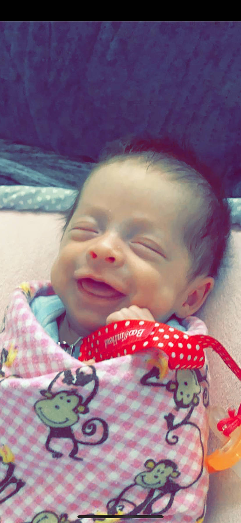 Katalina joined the competition — help win amazing prizes! baby, cheek, child, face, facial_expression, head, lip, mouth, nose, person, pink, skin, smile, toddler