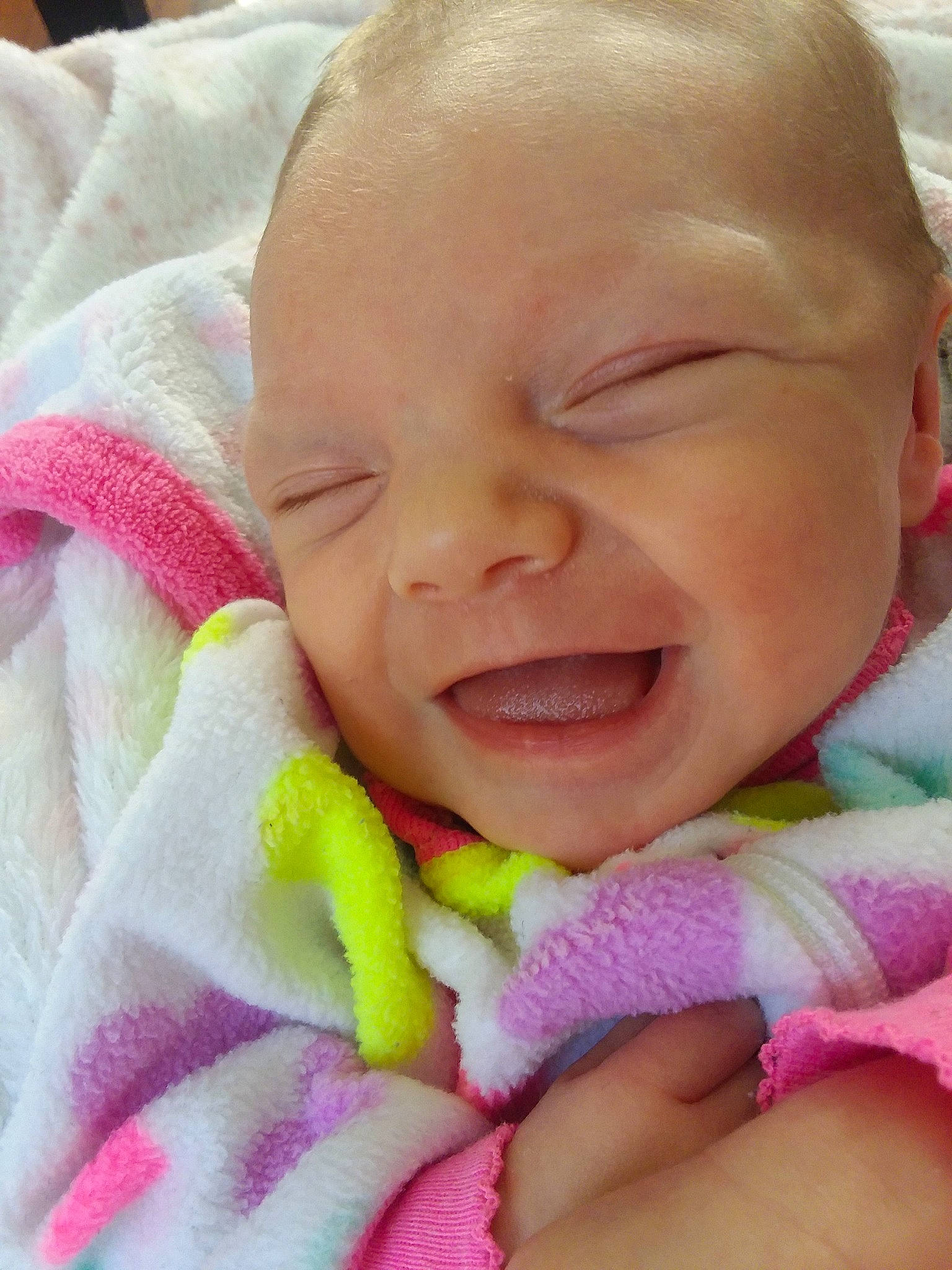 Lynleigh joined the competition — help win amazing prizes! baby, baby_making_funny_faces, beauty, cheek, child, chin, close_up, eye, eyebrow, face, facial_expression, hand, head, lip, mouth, nose, person, pink, skin, smile