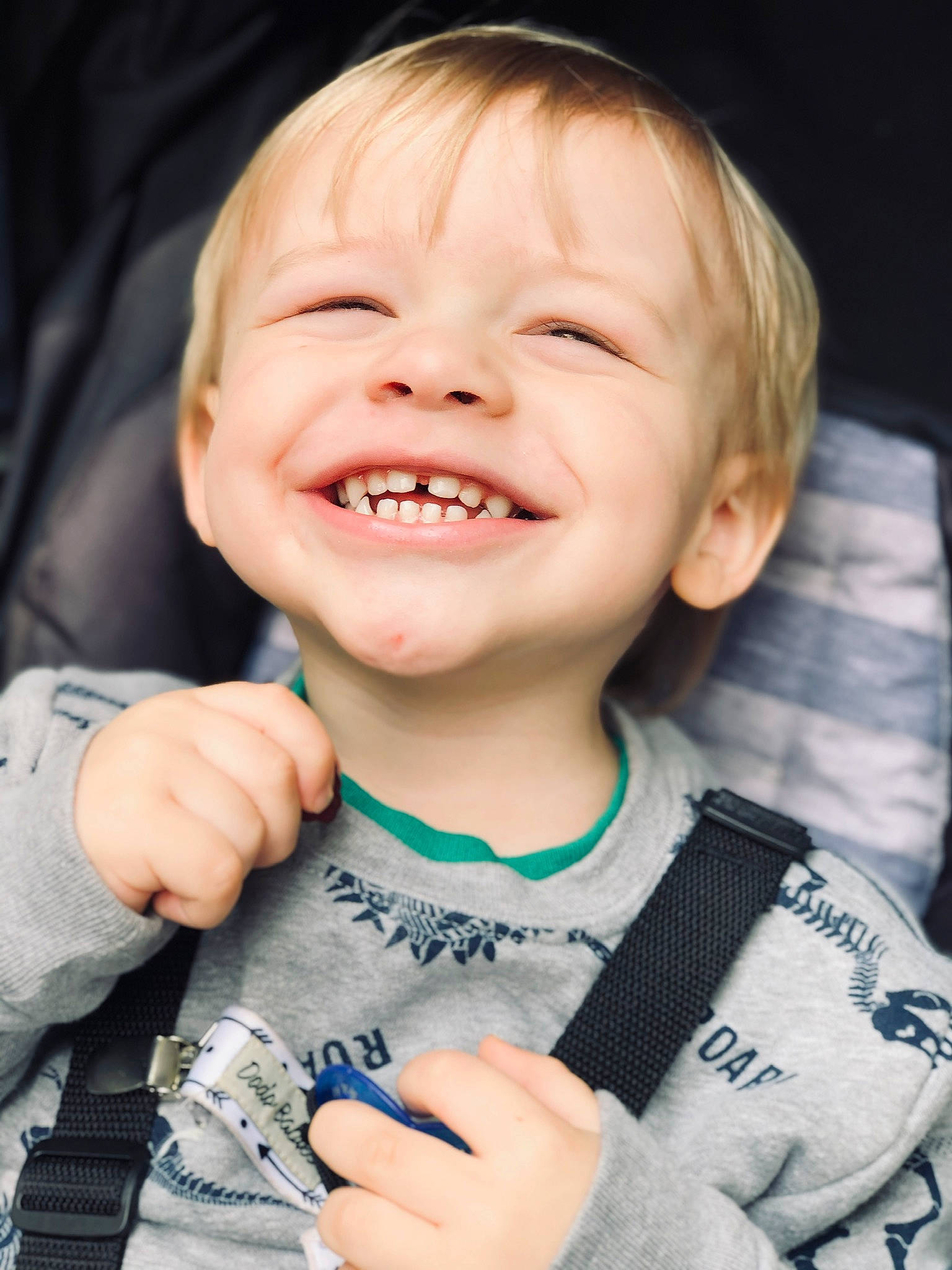 Decklyn joined the competition — help win amazing prizes! baby, baby_laughing, baby_toddler_clothing, cheek, cool, eyebrow, finger, flash_photography, gesture, happy, human_body, iris, joy, lip, mouth, nose, person, skin, sleeve, smile