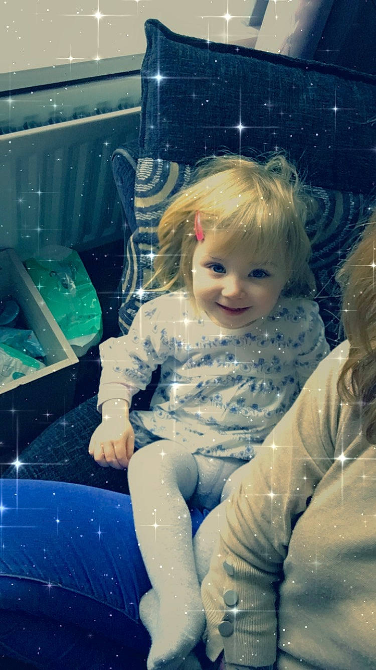 Paisley-anne joined the competition — help win amazing prizes! blond, child, fun, joy, person, play, sitting, smile, space, toddler