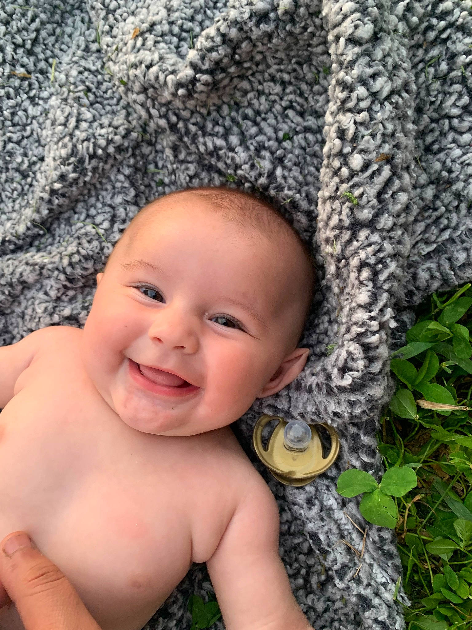 Milena joined the competition — help win amazing prizes! baby, cap, eye, facial_expression, grass, happy, headgear, headwear, human_body, iris, joy, leaf, lip, nose, organ, organism, people_in_nature, person, plant, skin