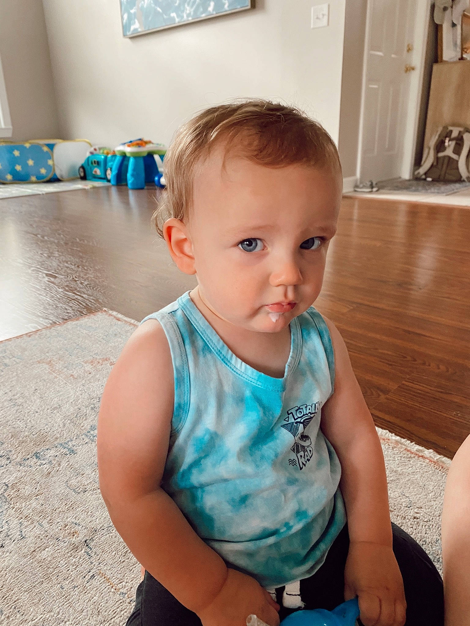 Ledger joined the competition — help win amazing prizes! arm, azure, baby, baby_toddler_clothing, cabinetry, cheek, child, electric_blue, eye, eyebrow, floor, flooring, happy, iris, person, sitting, skin, sleeve, toddler, trunk