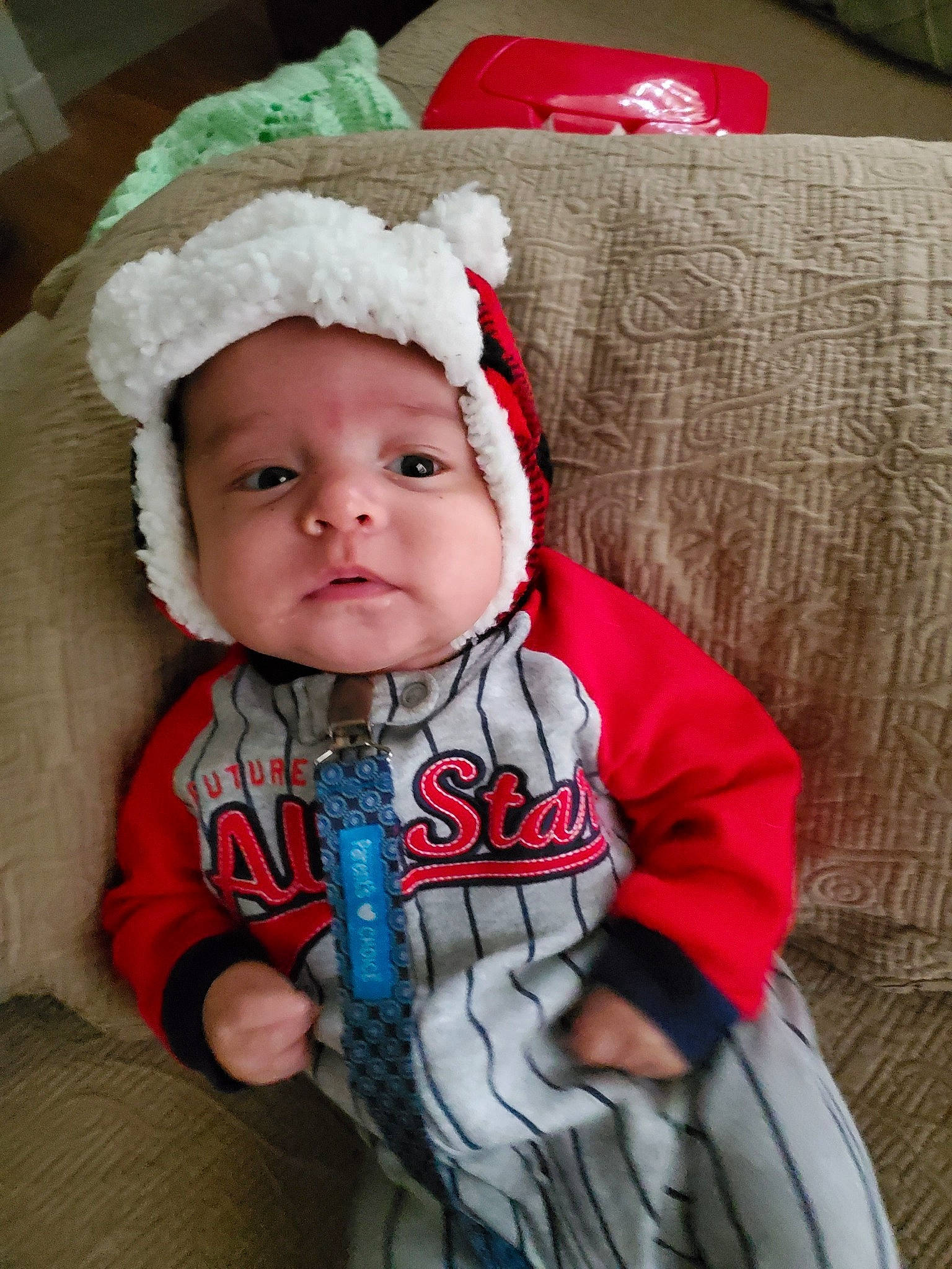 Joel is registered to the contest to win money with this photo: baby, child, person, toddler