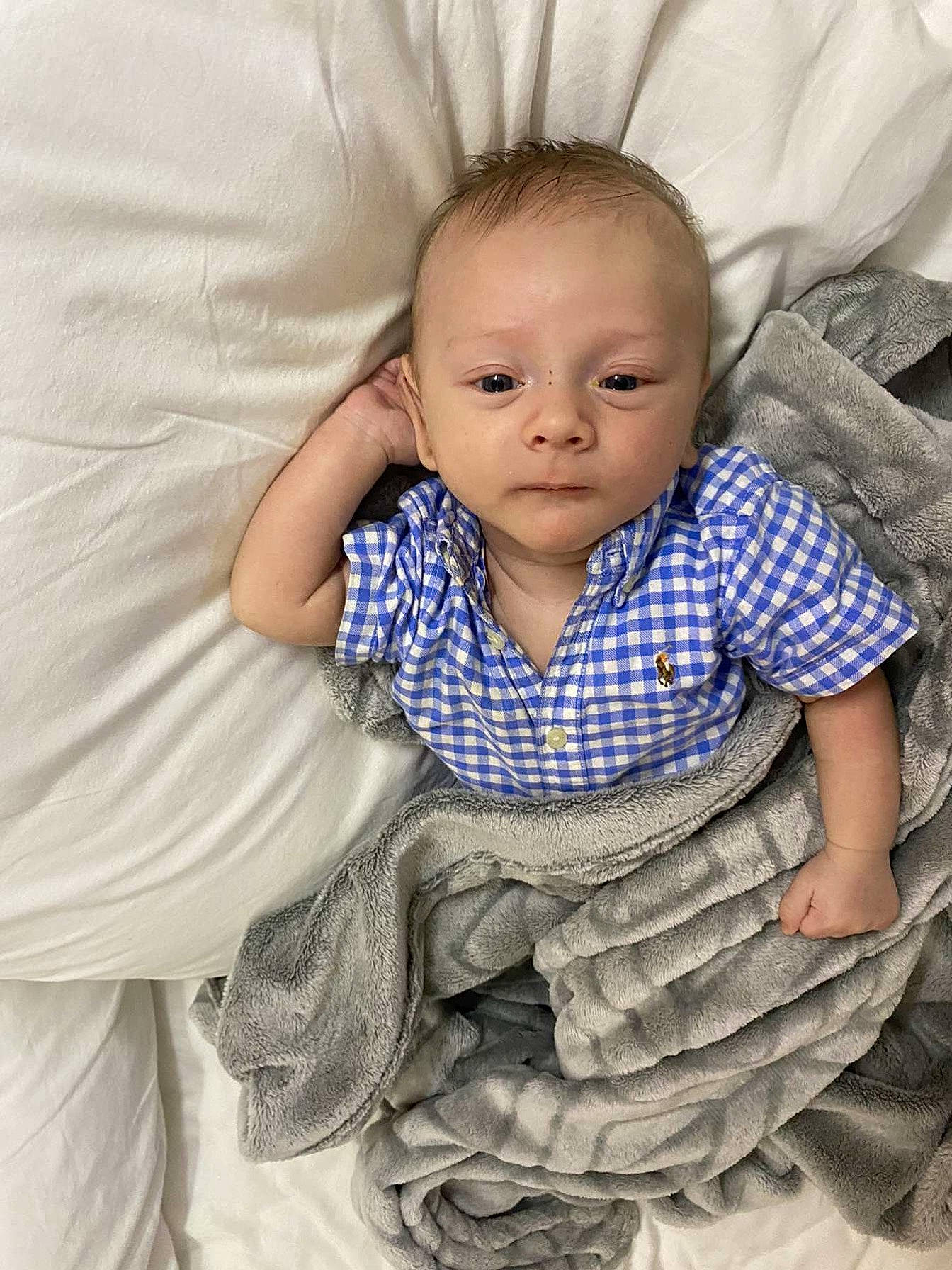 Levi joined the competition — help win amazing prizes! baby, cheek, child, eye, face, head, iris, nose, person, skin, smile, toddler