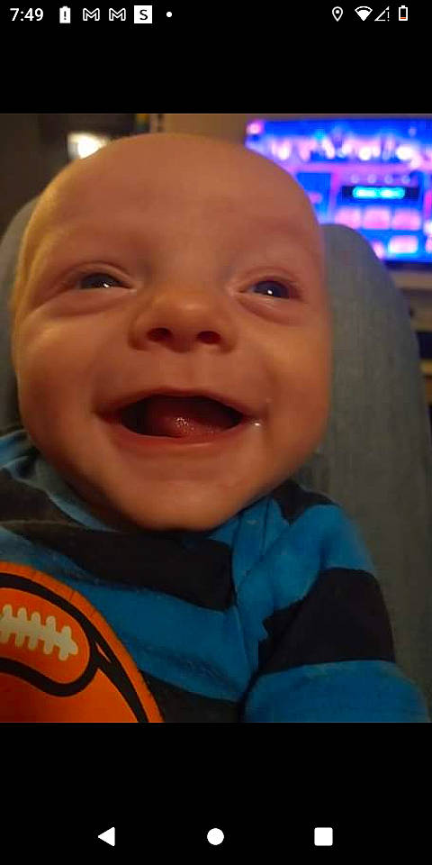 Bentley joined the competition — help win amazing prizes! baby, baby_laughing, cheek, chin, cool, eyebrow, facial_expression, forehead, fun, happy, iris, jaw, lip, mouth, nose, person, product, skin, smile, toddler