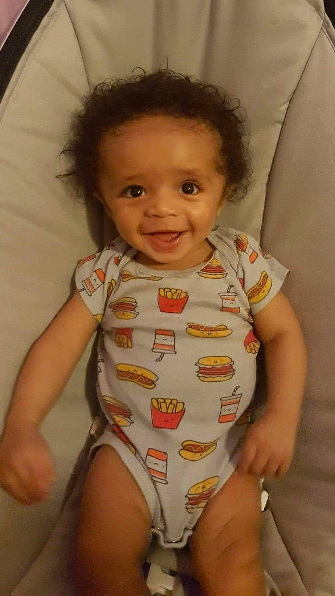 Johnathon is registered to the contest to win money with this photo: baby_toddler_clothing, cheek, chin, eye, face, hair, hairstyle, head, human_body, iris, joint, joy, leg, lip, mouth, nose, organ, person, skin, smile