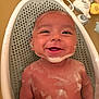 Milo joined the competition — help win amazing prizes! baby, bath, bubbles, smile, child, soapy, rubber_duck, toy, bathtub, water, happy, skin, face, head, infant, foam, cute, person, childhood, cleaning