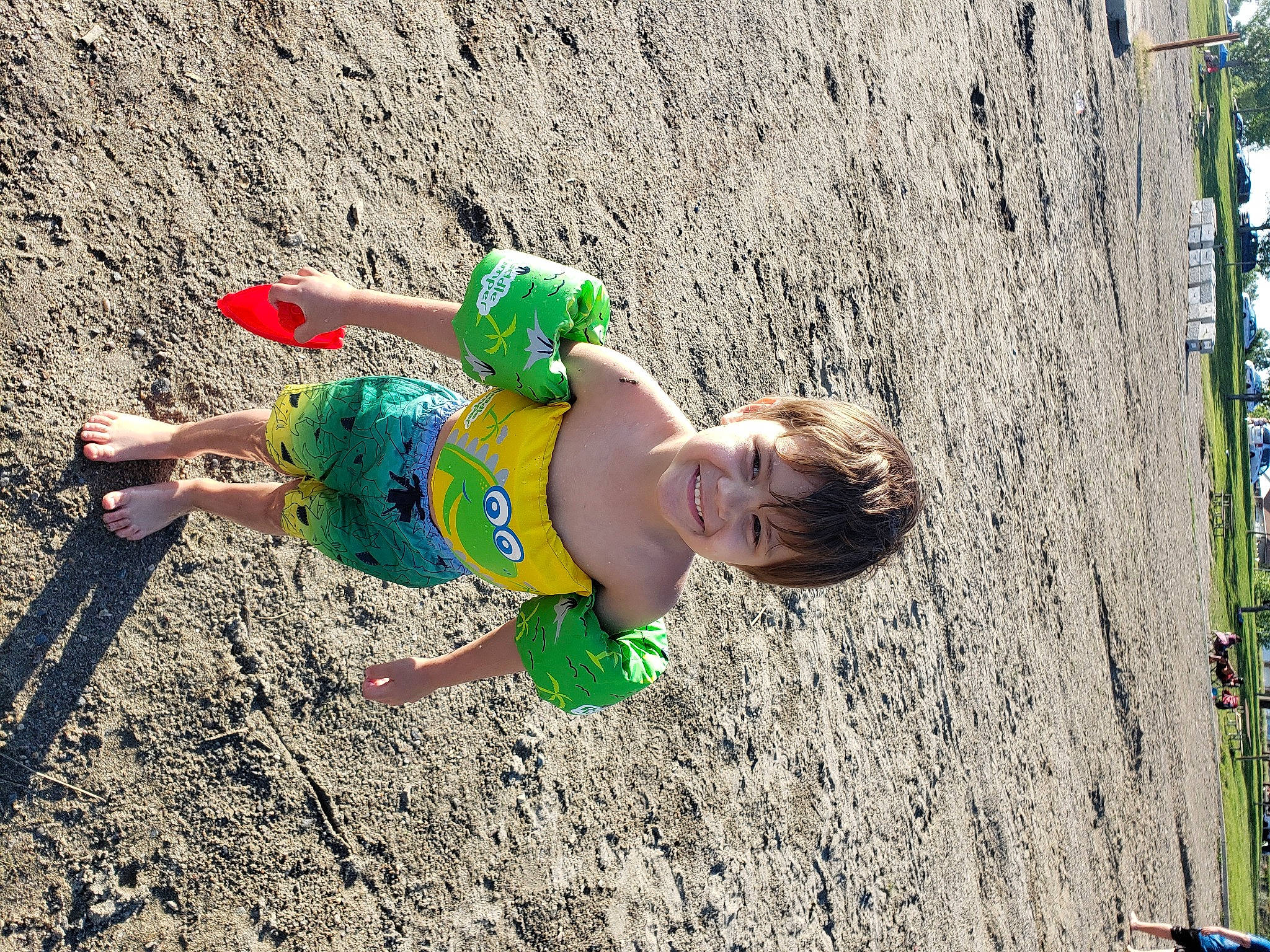 Aiden joined the competition — help win amazing prizes! adventure, child, fun, joy, leisure, person, plant, play, recreation, soil, tree, vacation