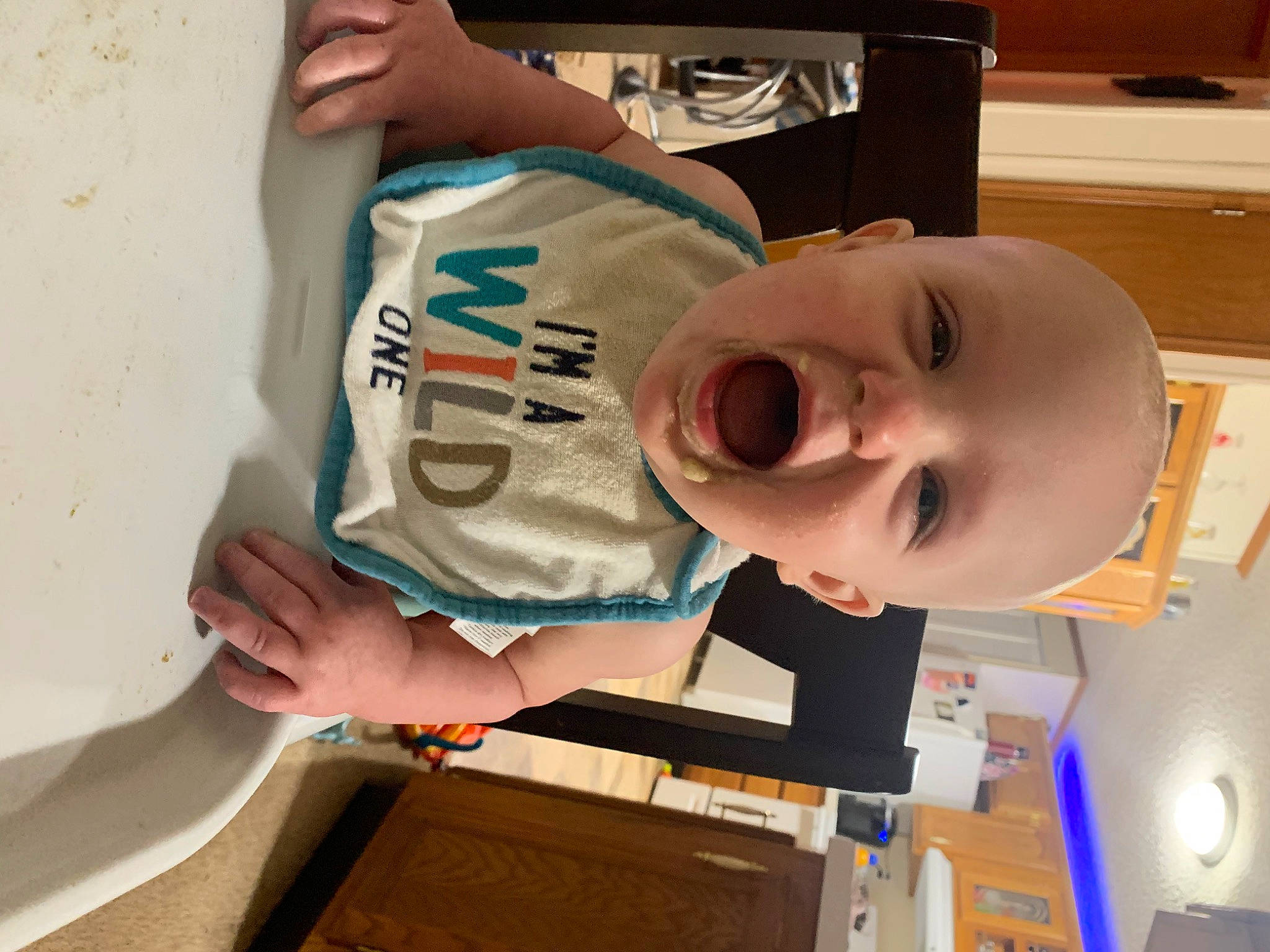 Saxton is registered to the contest to win money with this photo: baby, child, person, play, room, toddler