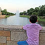 Adyn is registered to the contest to win money with this photo: bank, child, leisure, pond, reflecting_pool, reservoir, river, water, water_resources, watercourse, waterway