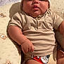 Krisniel joined the competition — help win amazing prizes! baby, beige_shirt, child, chubby, closeup, clothing, cushion, cute, expression, face, hat, indoor, infant, knit_hat, person, plush, portrait, sitting, skin, teddy_bear