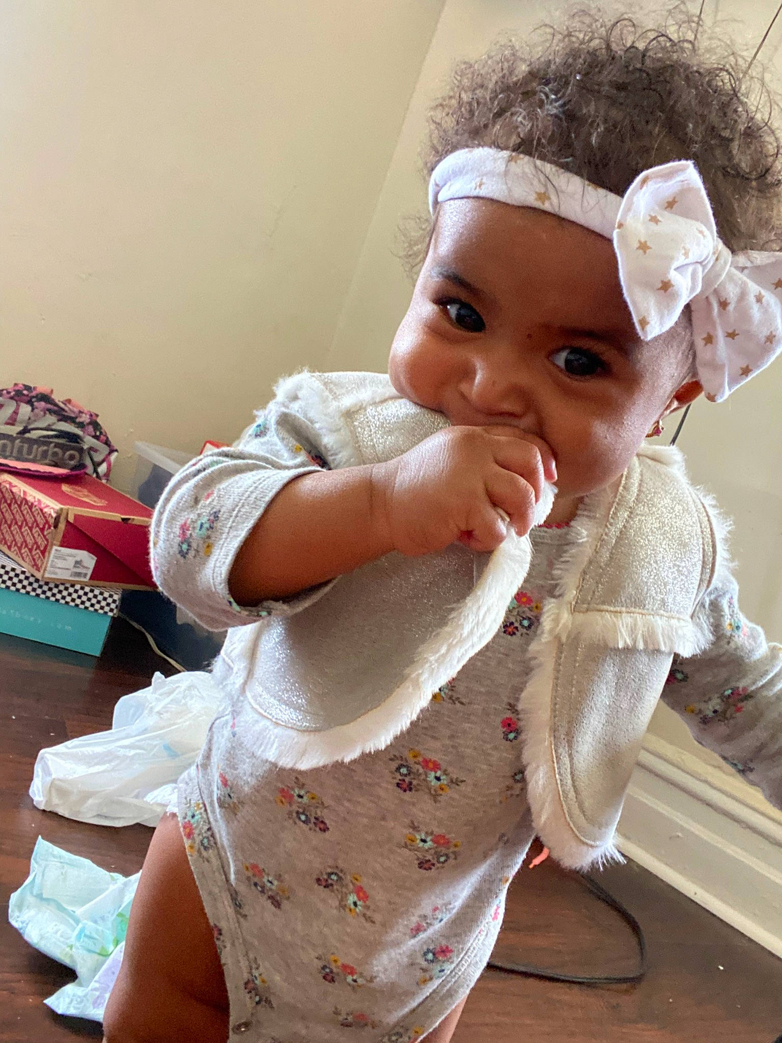 Juliet joined the competition — help win amazing prizes! baby, baby_toddler_clothing, bonnet, cheek, child, headgear, headwear, person, skin, smile, toddler