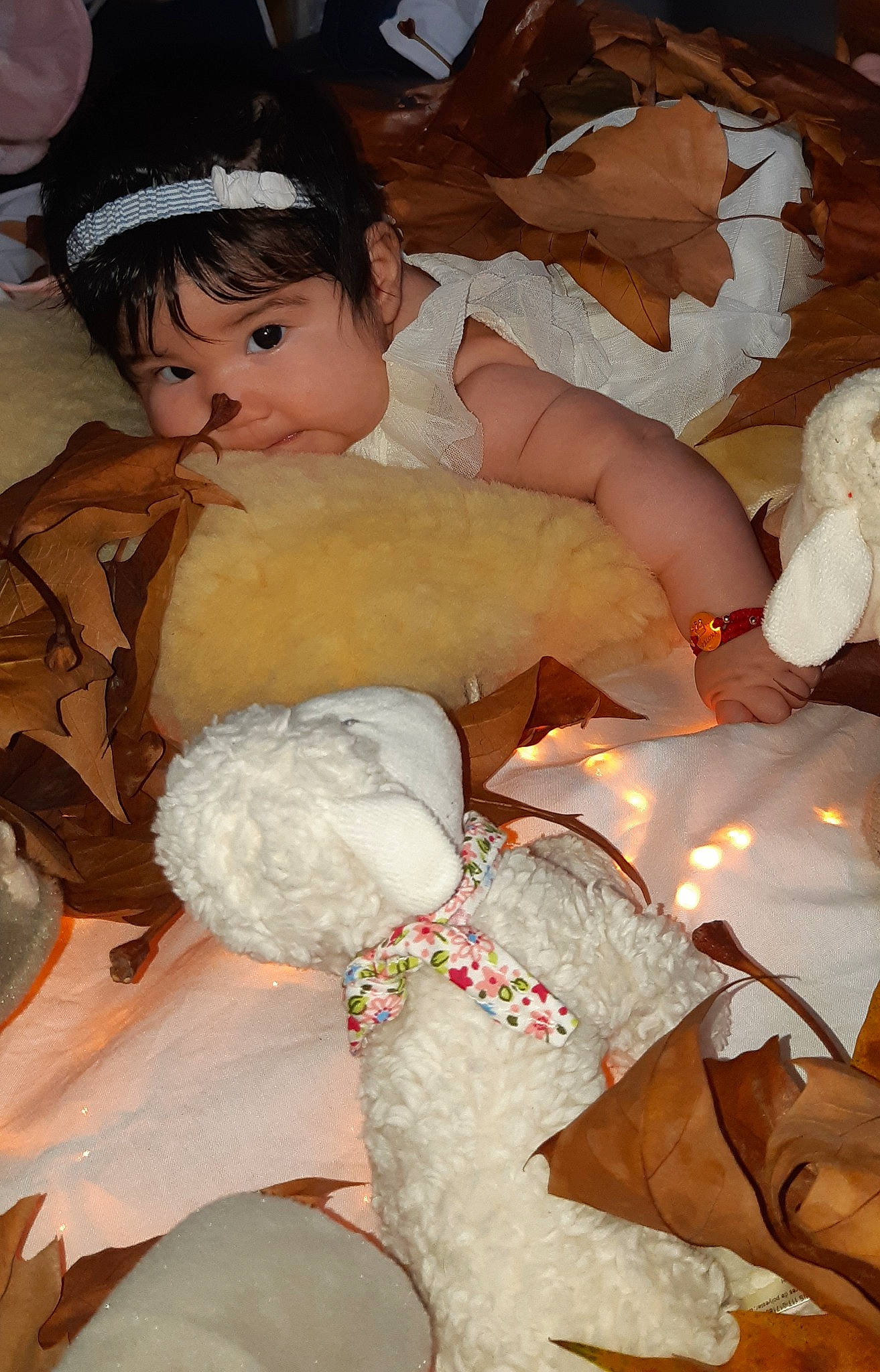 Paloma participe au concours pour gagner de l'argent avec cette photo : abdomen, child, event, eye, finger, fun, hand, happy, human_body, person, room, sitting, skin, teddy_bear, textile, thigh, toddler, toy, tradition, trunk